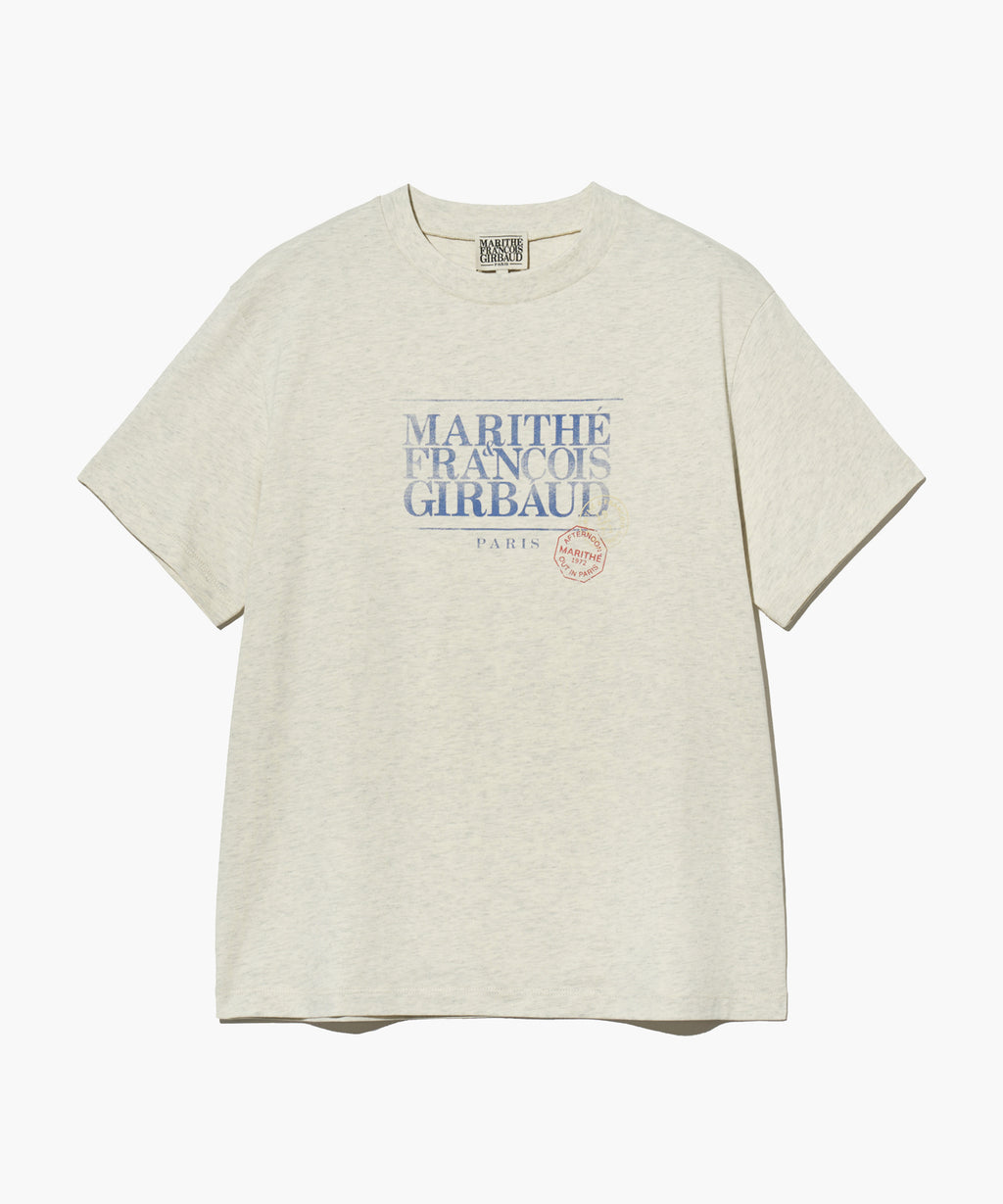 Marithe & Francois Girbaud - Classic Logo Stamp Tee (Oatmeal) product image 6 | TRAB K-Fashion Australia
