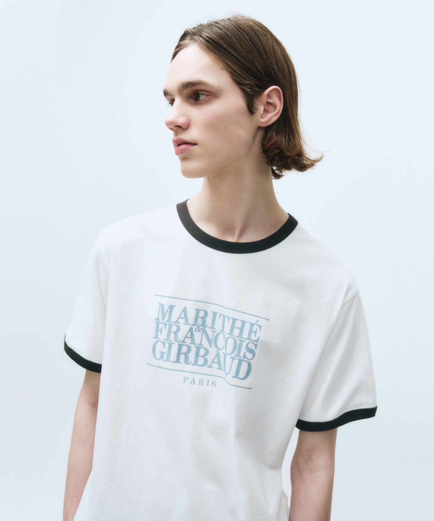 Marithe & Francois Girbaud - Classic Logo Color Point Tee (White) product image 4 | TRAB K-Fashion Australia