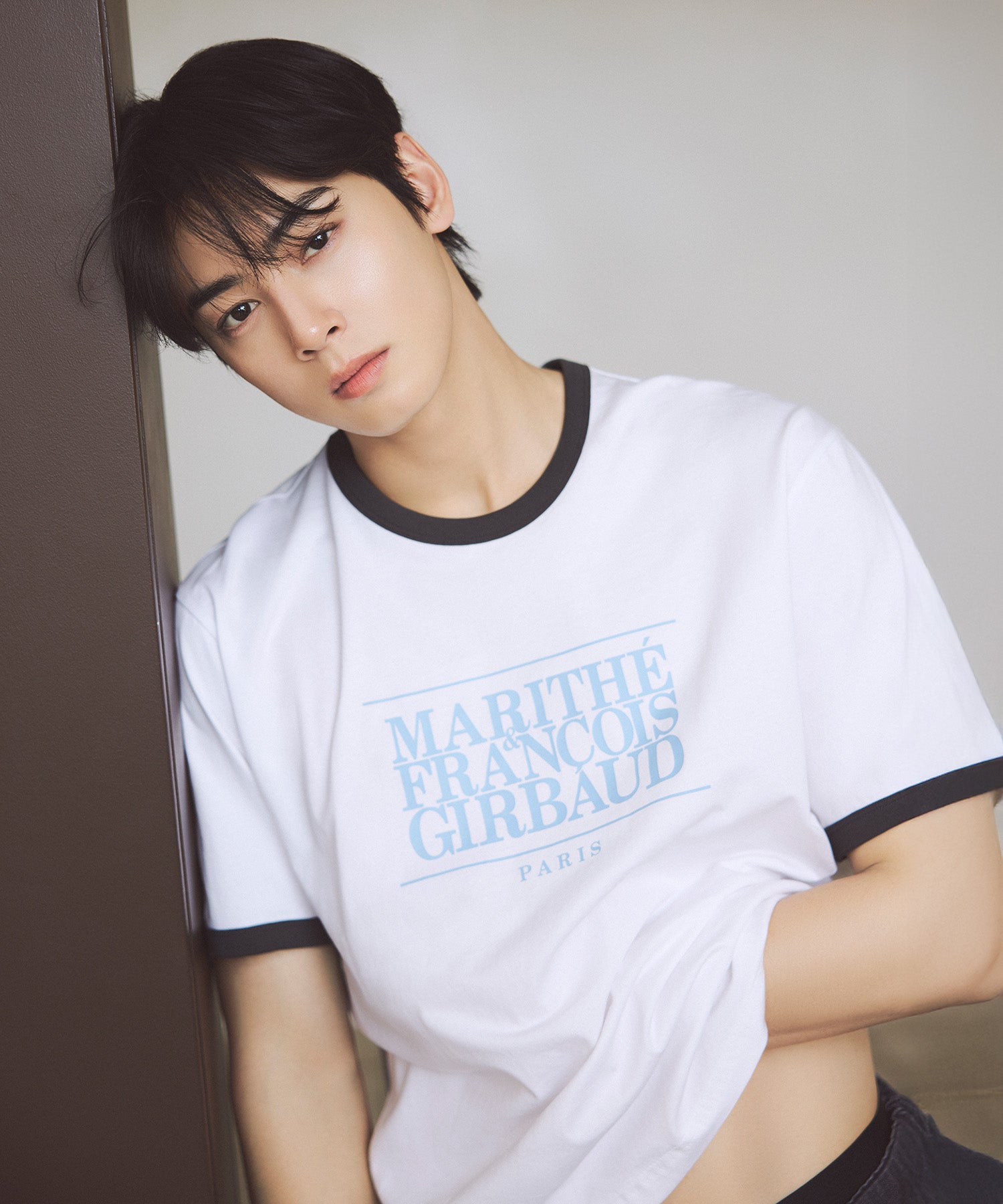 Marithe & Francois Girbaud - Classic Logo Color Point Tee (White) product image 1 | TRAB K-Fashion Australia