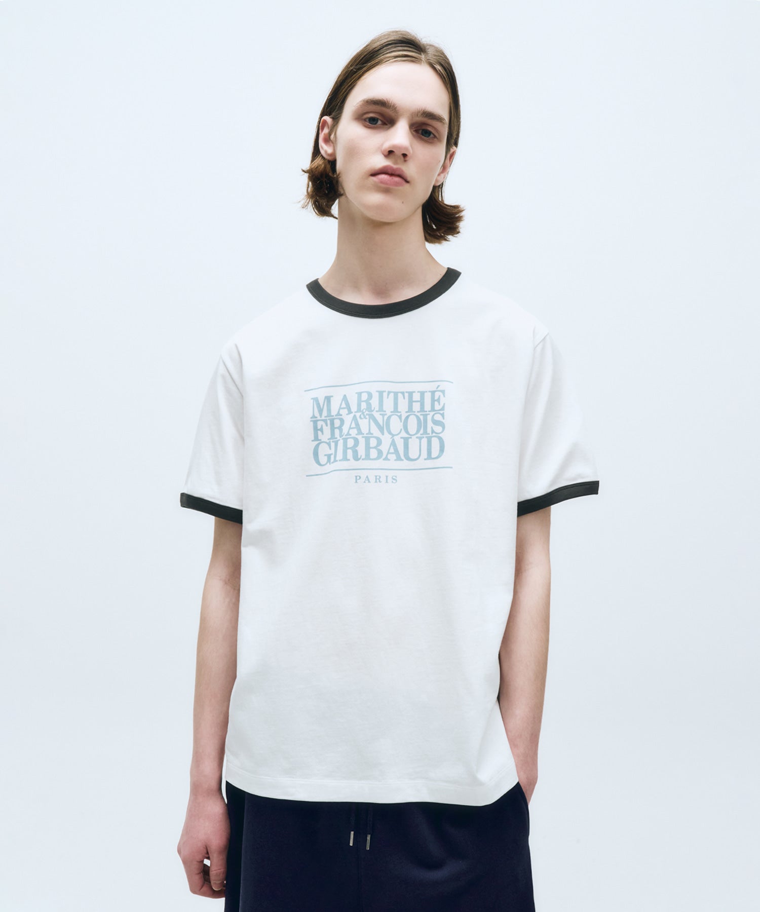 Marithe & Francois Girbaud - Classic Logo Color Point Tee (White) product image 3 | TRAB K-Fashion Australia