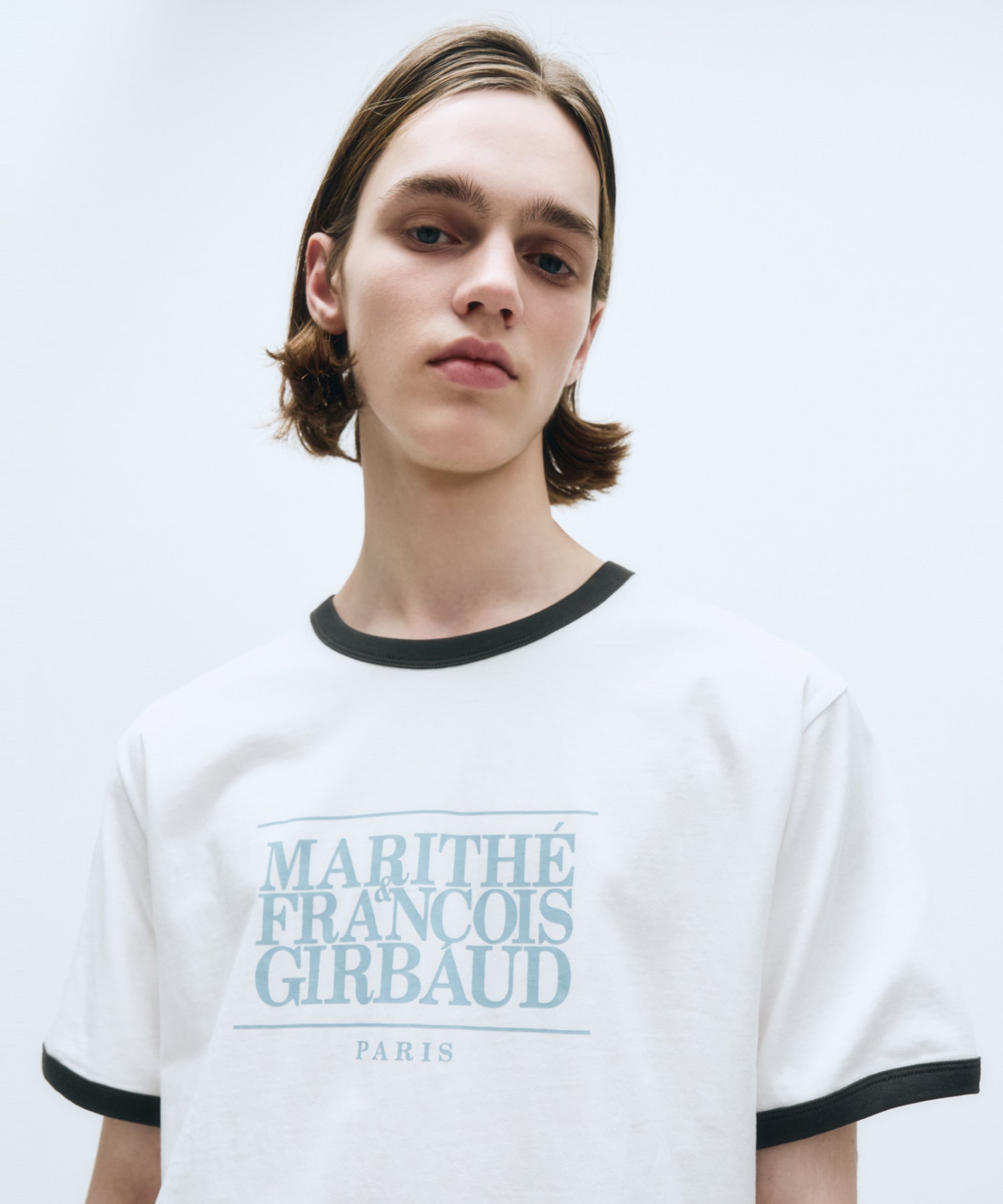 Marithe & Francois Girbaud - Classic Logo Color Point Tee (White) product image 5 | TRAB K-Fashion Australia