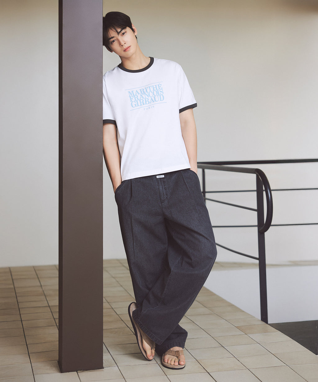 Marithe & Francois Girbaud - Classic Logo Color Point Tee (White) product image 2 | TRAB K-Fashion Australia