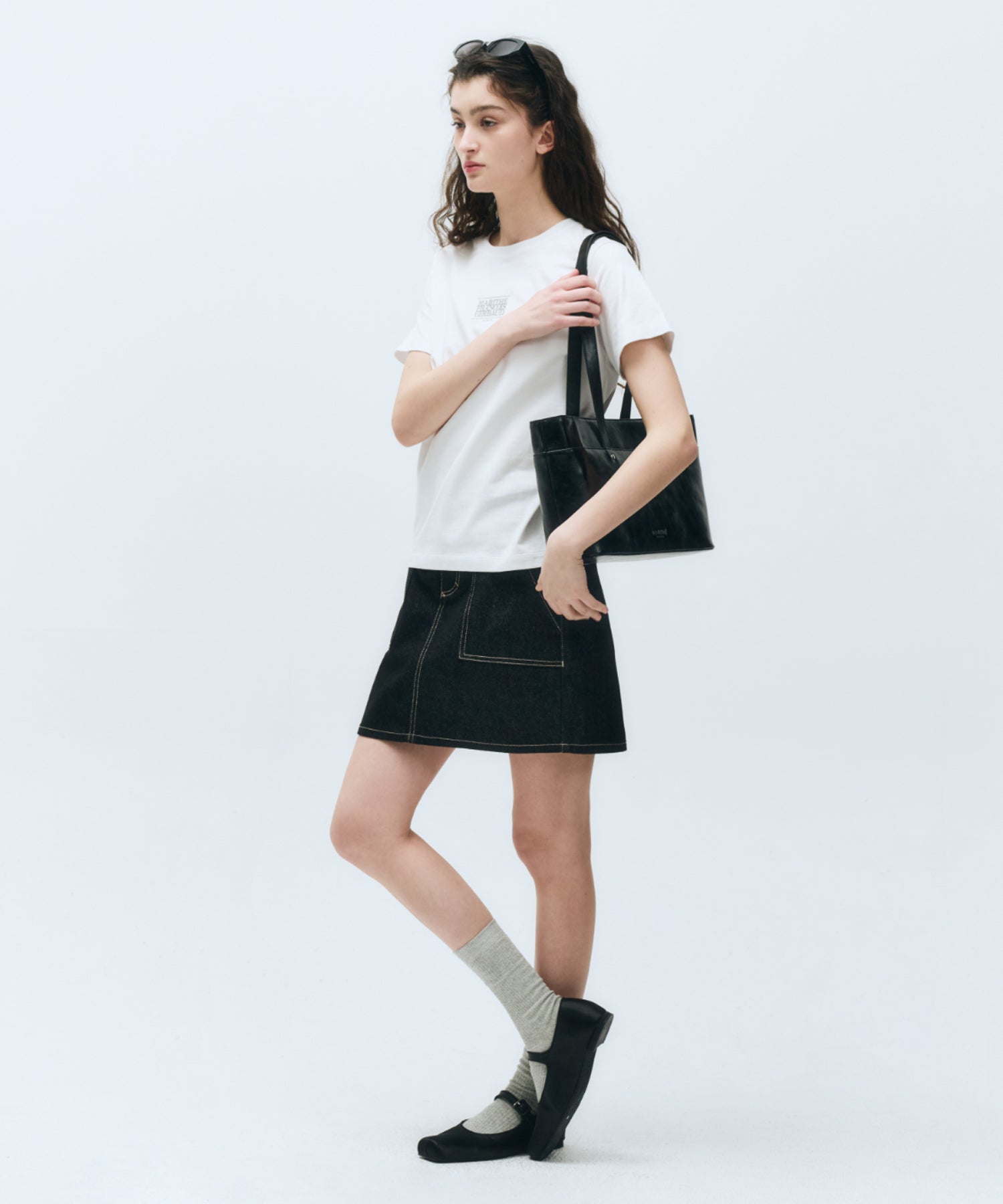 Marithe & Francois Girbaud - Small Classic Logo Tee (White) product image 4 | TRAB K-Fashion Australia