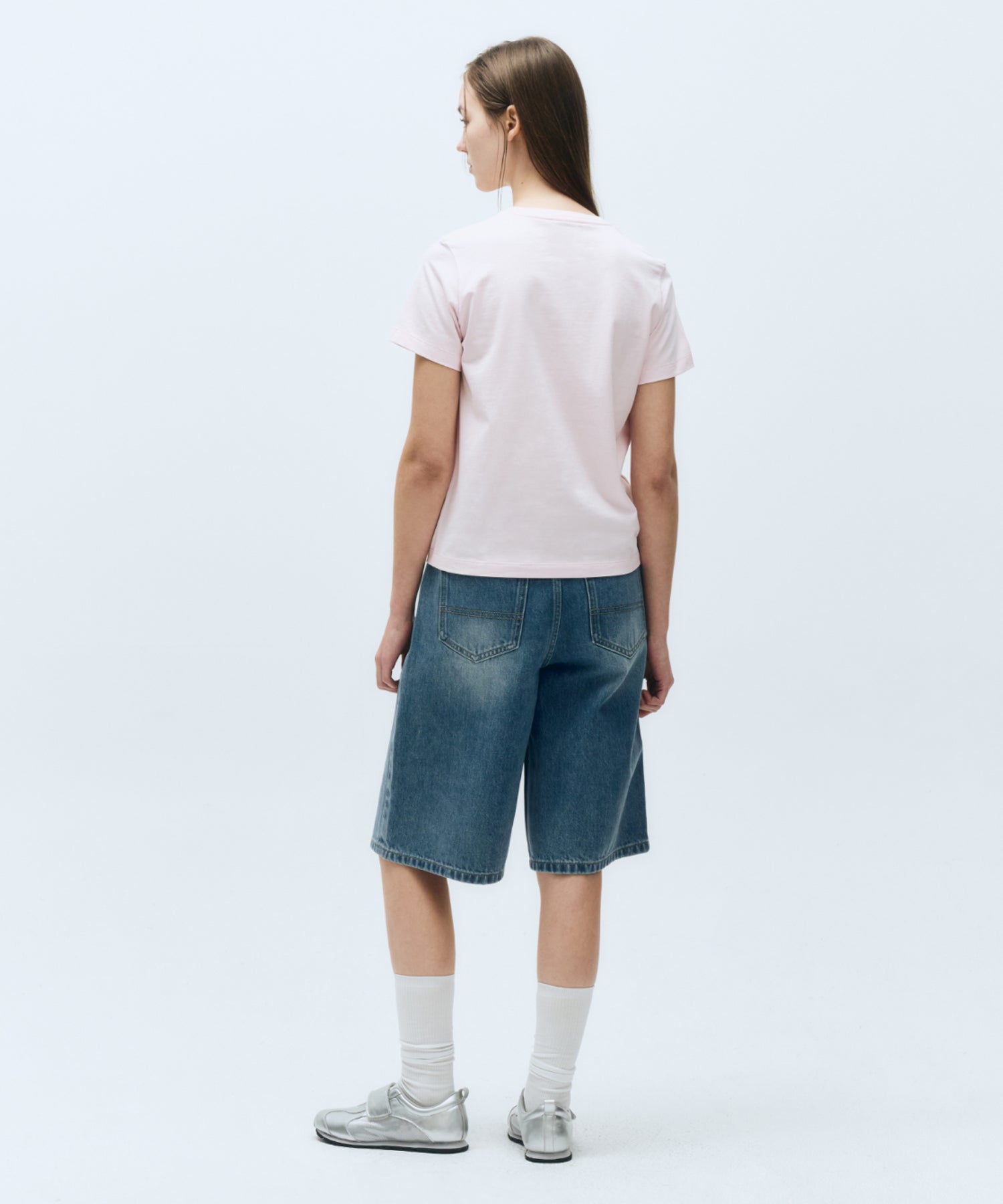 Marithe & Francois Girbaud - Small Classic Logo Tee (Light Pink) product image 5 | TRAB K-Fashion Australia