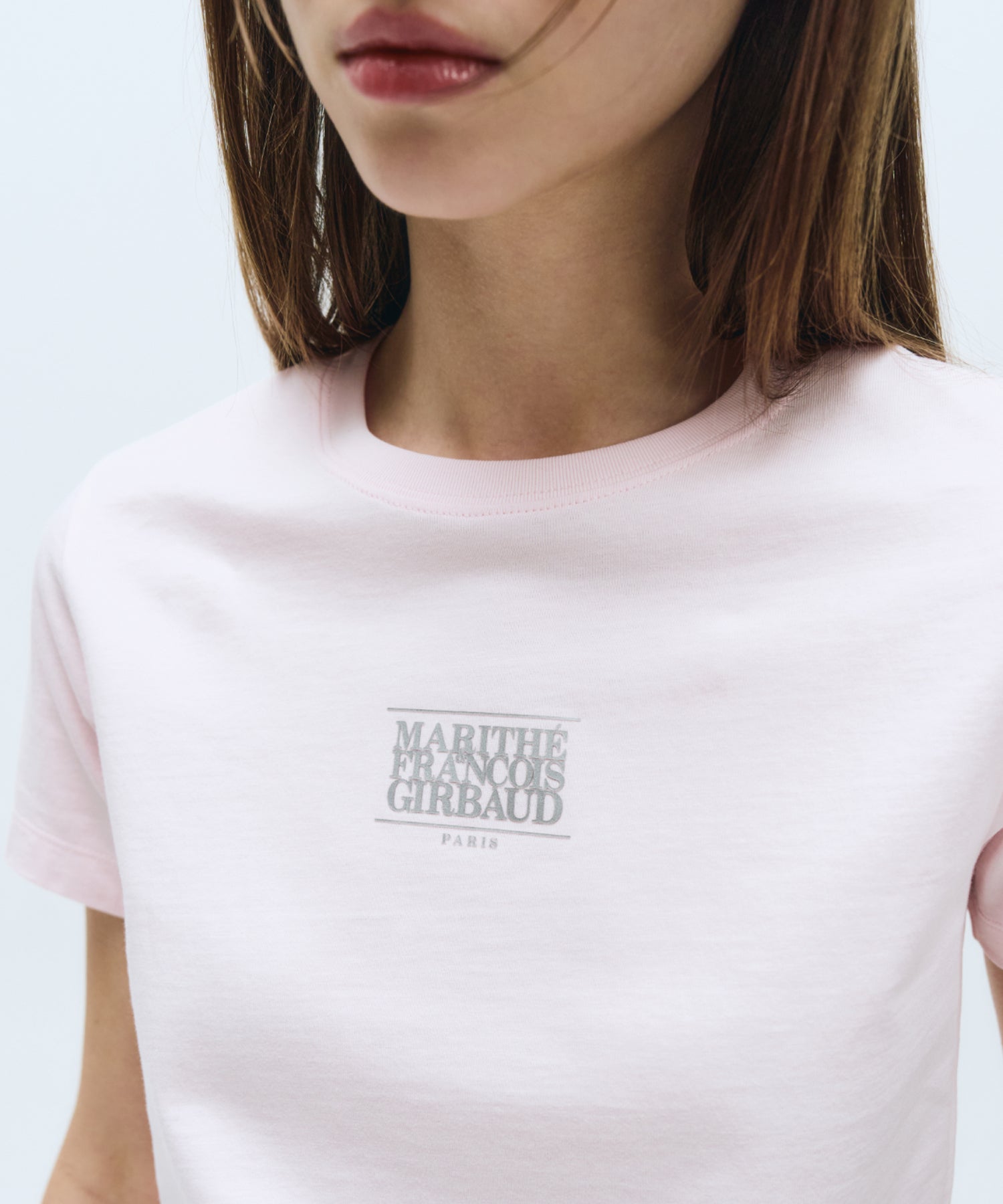 Marithe & Francois Girbaud - Small Classic Logo Tee (Light Pink) product image 2 | TRAB K-Fashion Australia