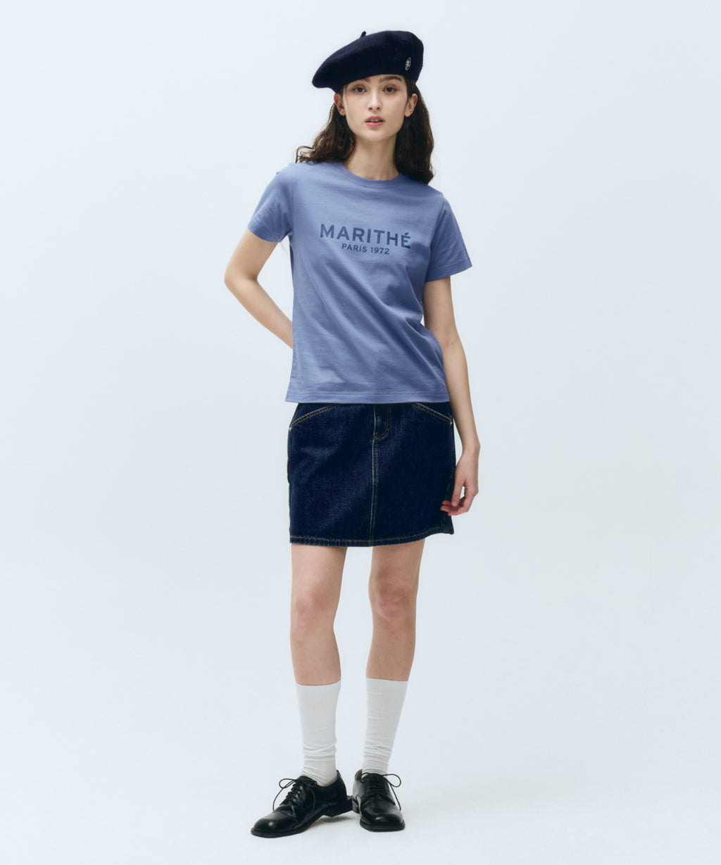 Marithe & Francois Girbaud - Regular Logo Tee (Blue) product image 4 | TRAB K-Fashion Australia