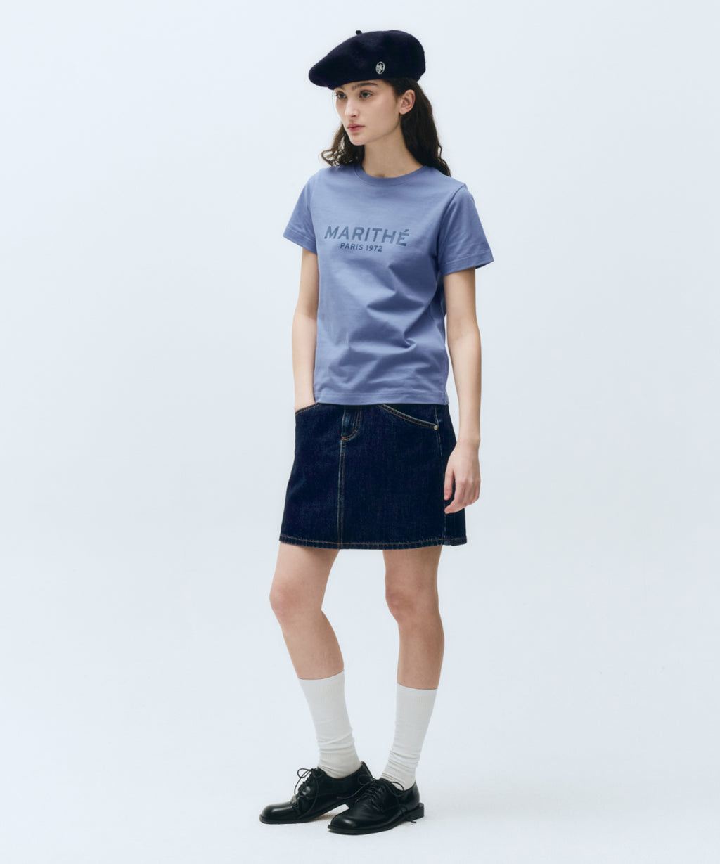 Marithe & Francois Girbaud - Regular Logo Tee (Blue) product image 5 | TRAB K-Fashion Australia
