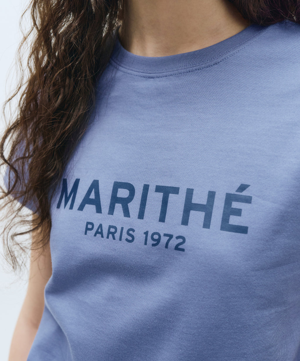 Marithe & Francois Girbaud - Regular Logo Tee (Blue) product image 3 | TRAB K-Fashion Australia