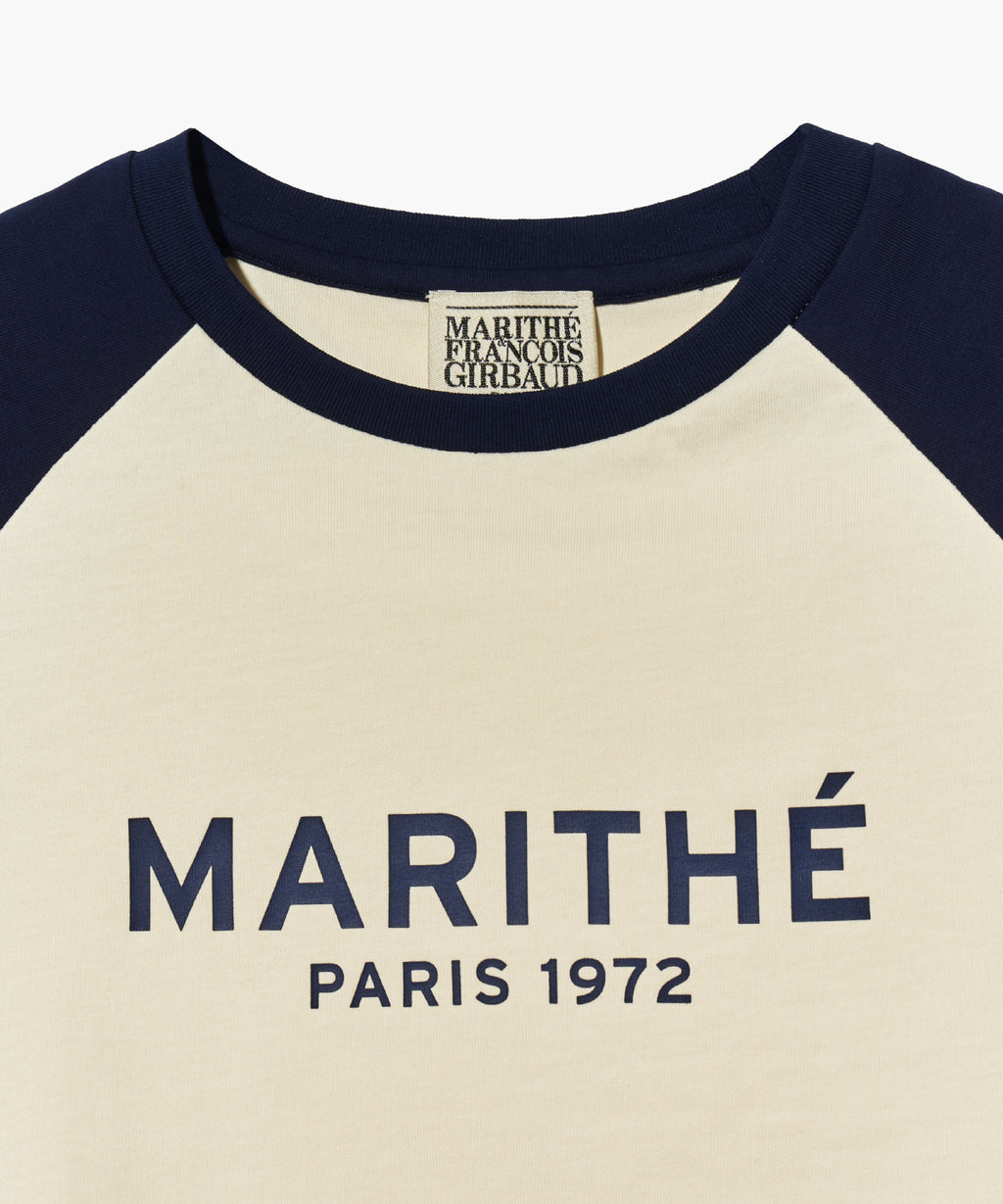 Marithe & Francois Girbaud - Regular Logo Raglan Crop Tee (Navy) product image 9 | TRAB K-Fashion Australia
