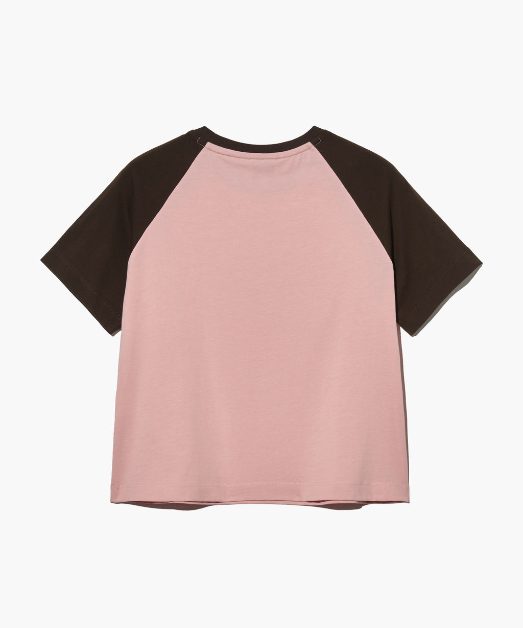 Marithe & Francois Girbaud - Regular Logo Raglan Crop Tee (Pink) product image 7 | TRAB K-Fashion Australia