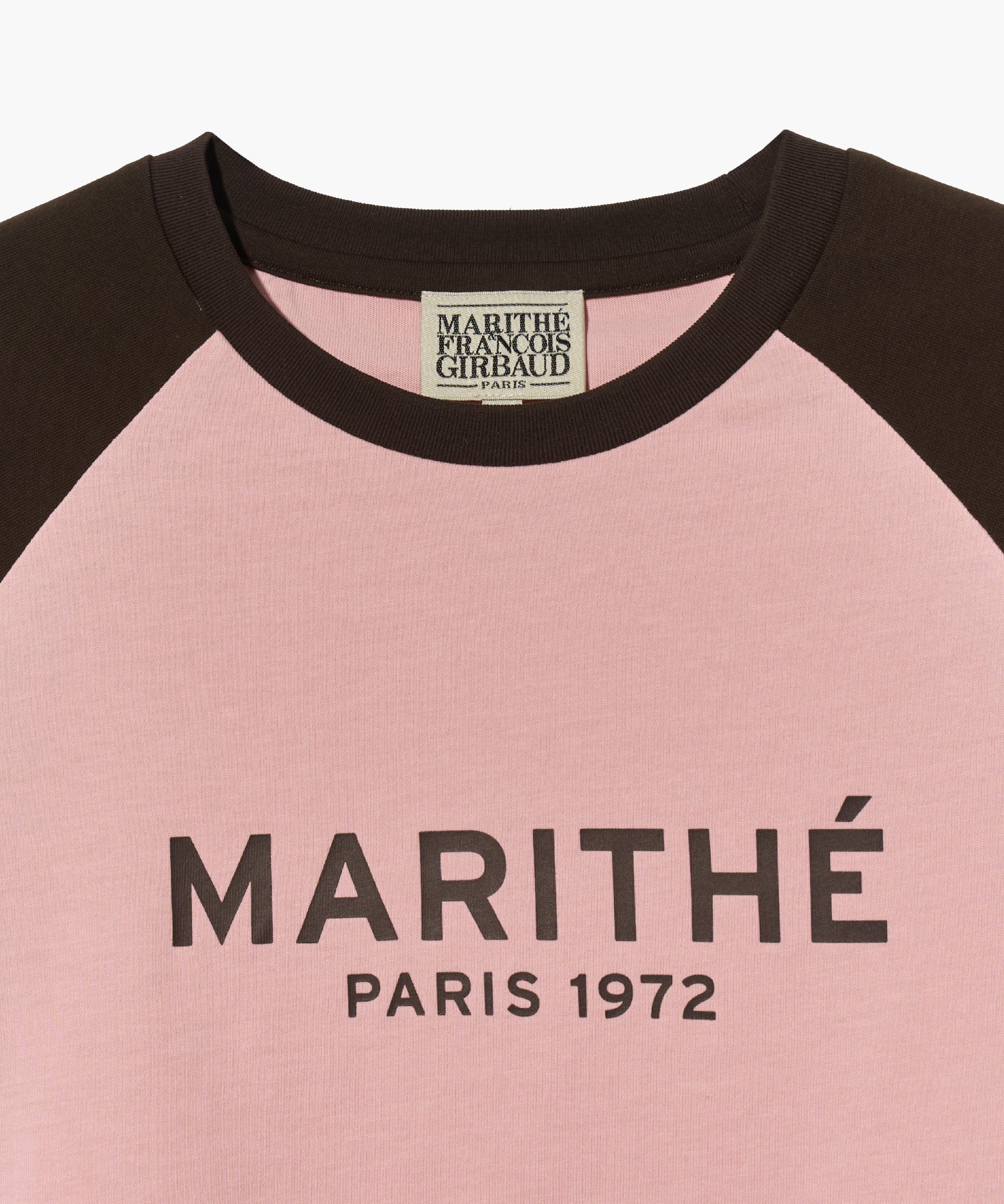 Marithe & Francois Girbaud - Regular Logo Raglan Crop Tee (Pink) product image 8 | TRAB K-Fashion Australia