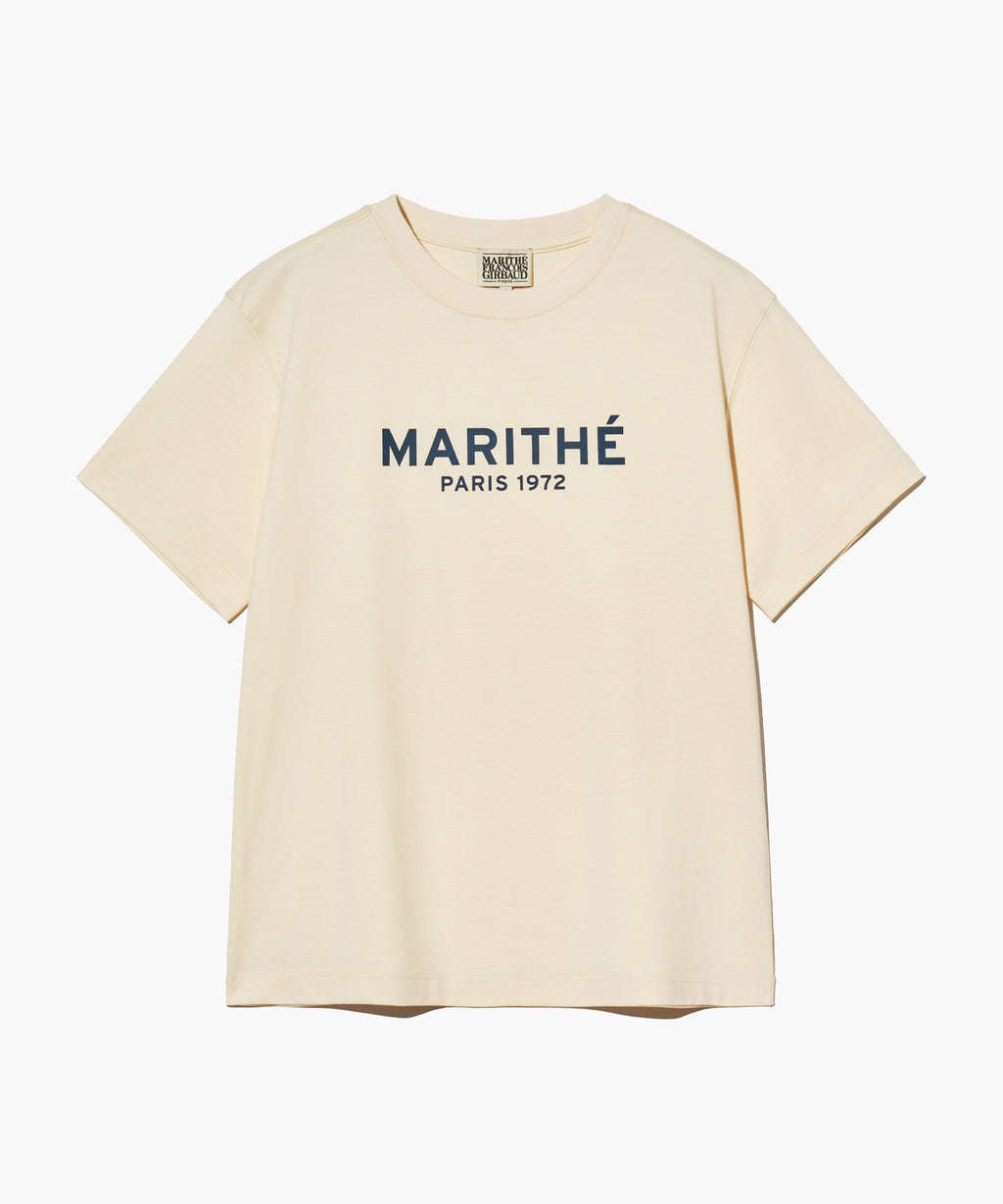 Marithe & Francois Girbaud - Regular Logo Tee (Cream) product image 5 | TRAB K-Fashion Australia