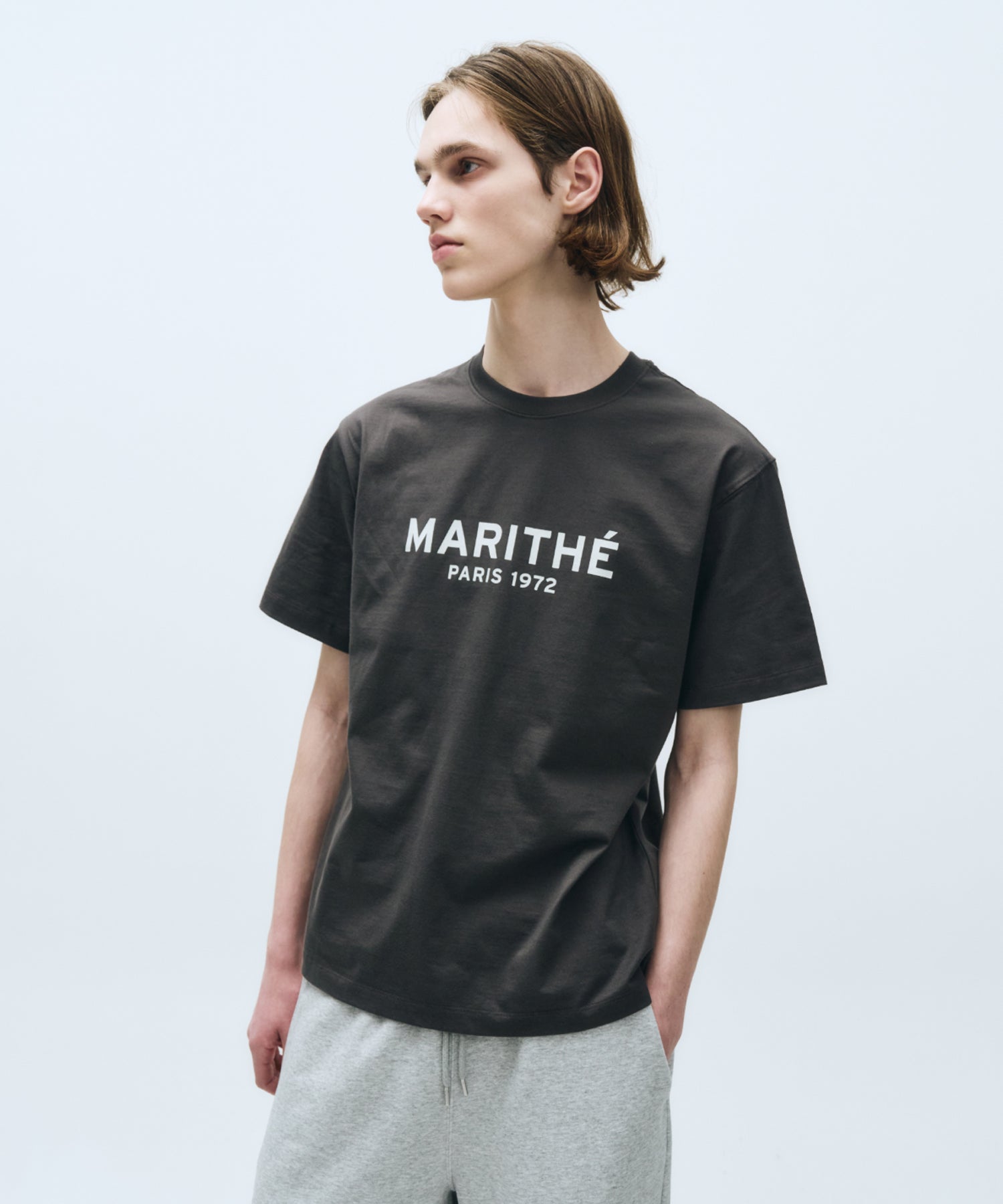 Marithe & Francois Girbaud - Regular Logo Tee (Charcoal) product image 2 | TRAB K-Fashion Australia