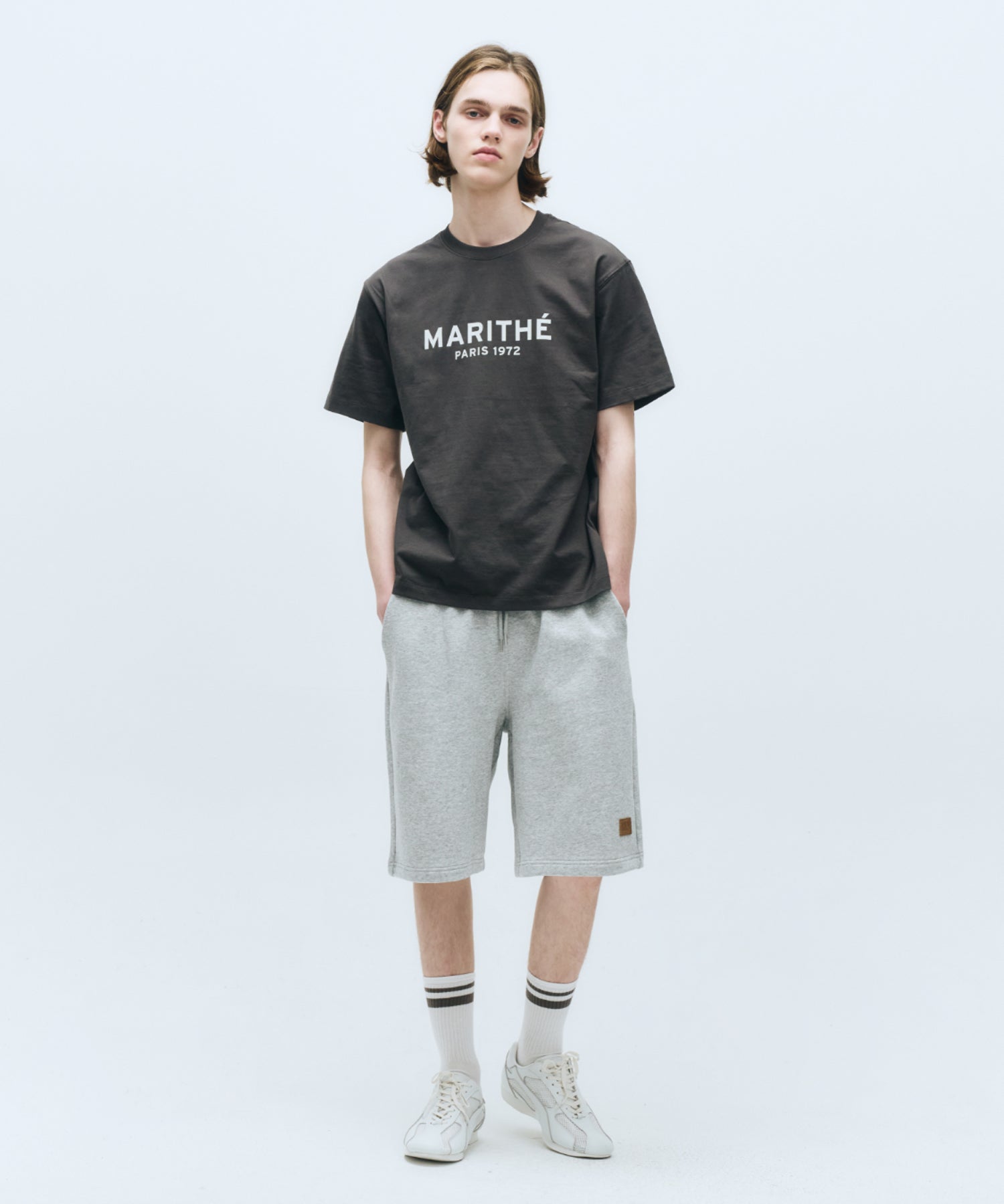 Marithe & Francois Girbaud - Regular Logo Tee (Charcoal) product image 4 | TRAB K-Fashion Australia
