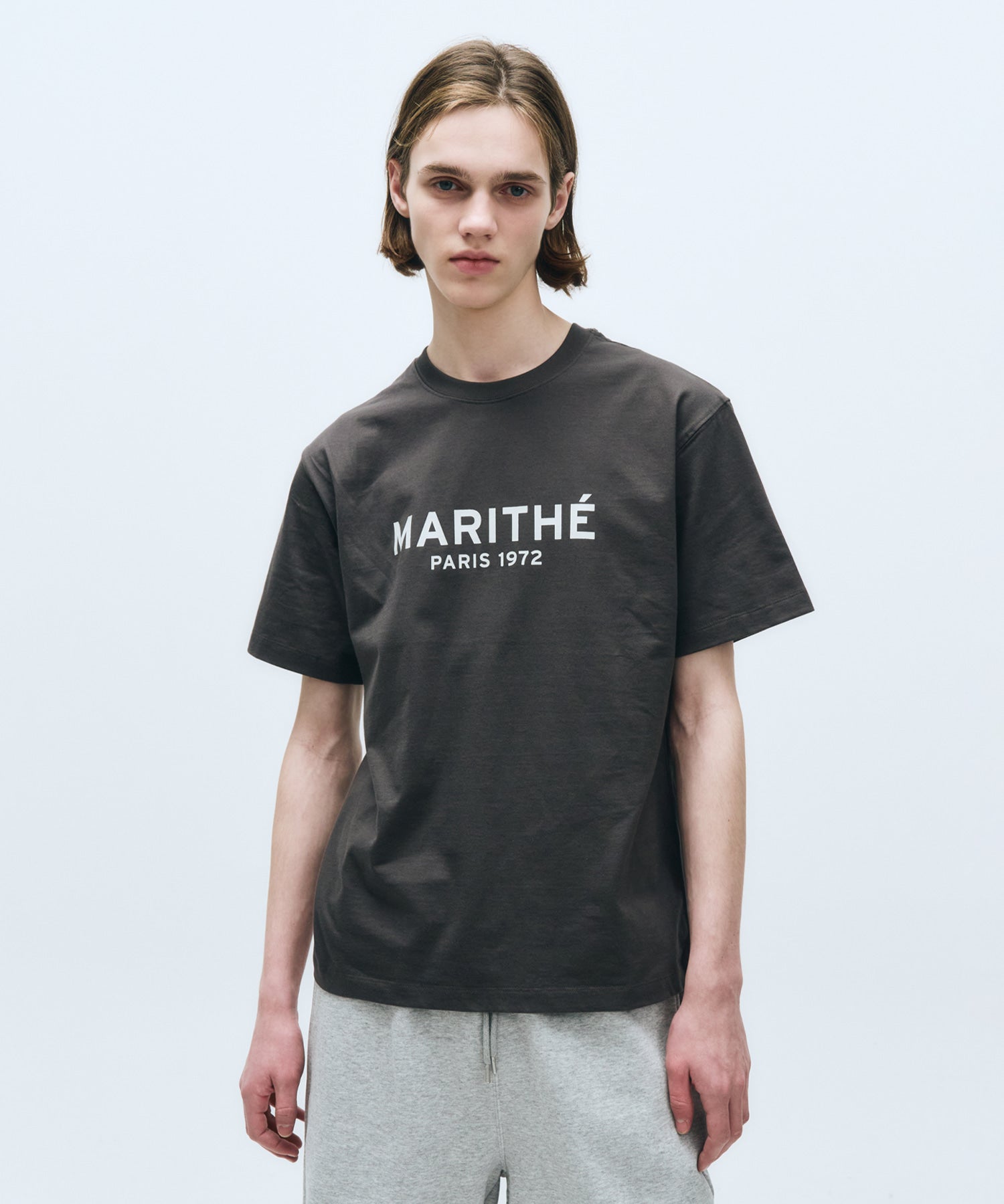 Marithe & Francois Girbaud - Regular Logo Tee (Charcoal) product image 1 | TRAB K-Fashion Australia