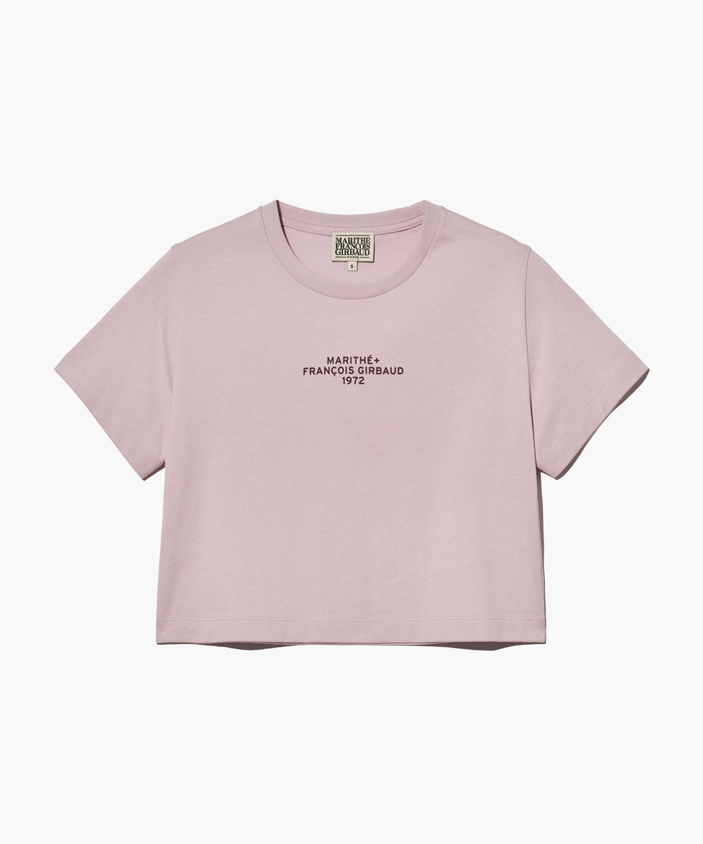 Marithe & Francois Girbaud - Lettering Crop Tee (Gray Pink) product image 7 | TRAB K-Fashion Australia