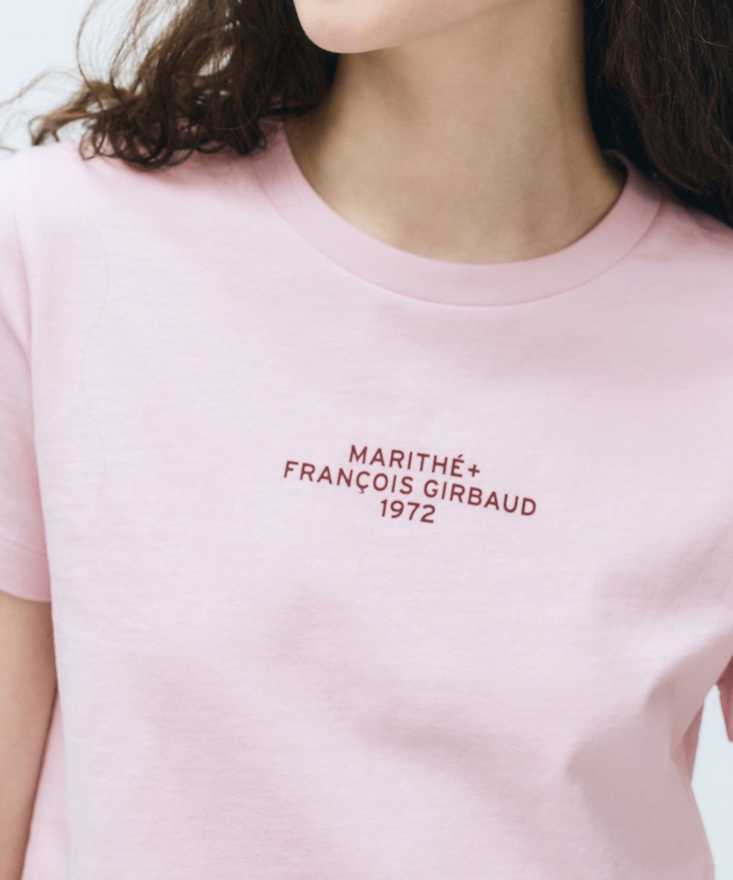 Marithe & Francois Girbaud - Lettering Crop Tee (Gray Pink) product image 3 | TRAB K-Fashion Australia