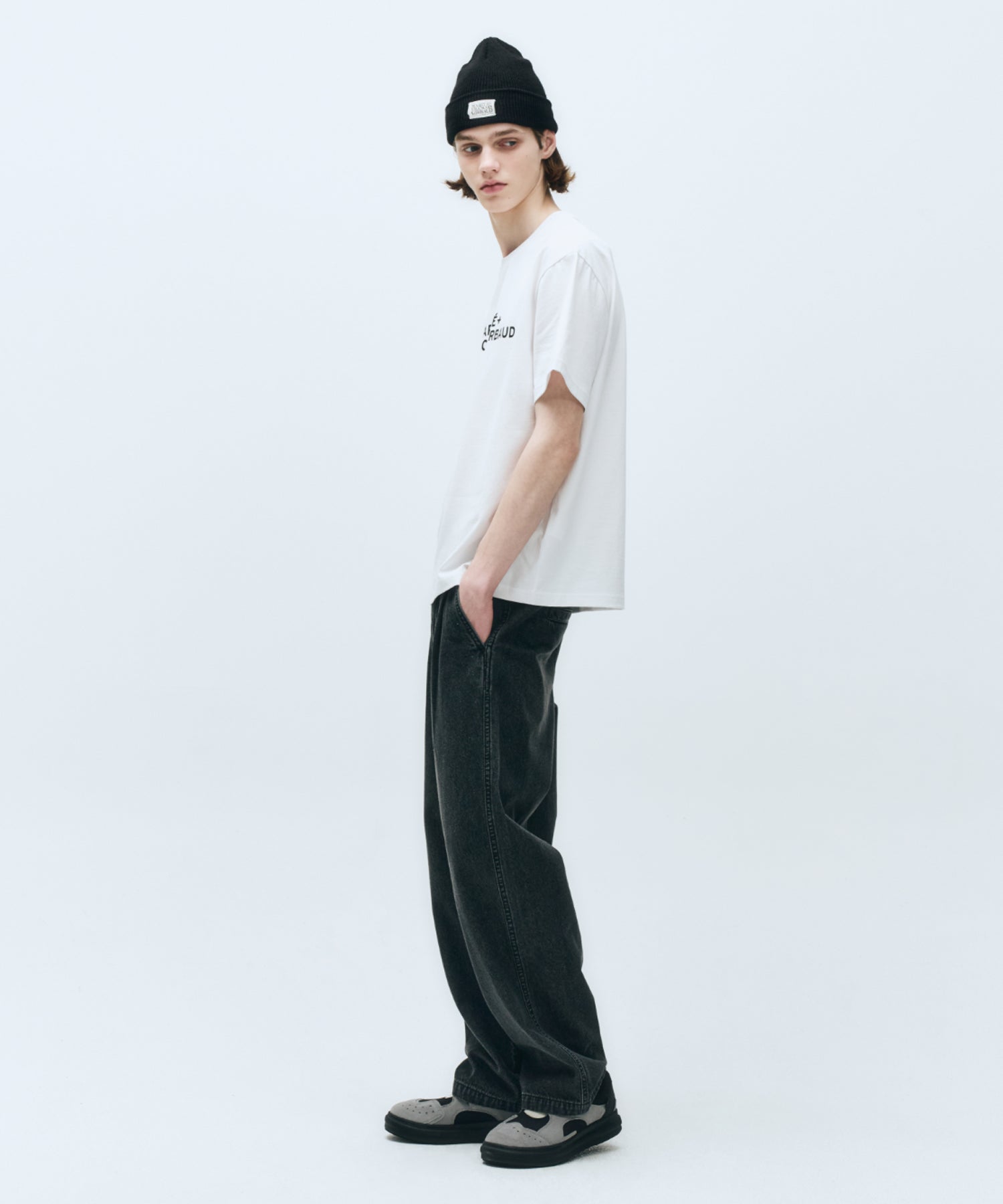 Marithe & Francois Girbaud - Lettering Logo Oversized Tee (White) product image 4 | TRAB K-Fashion Australia