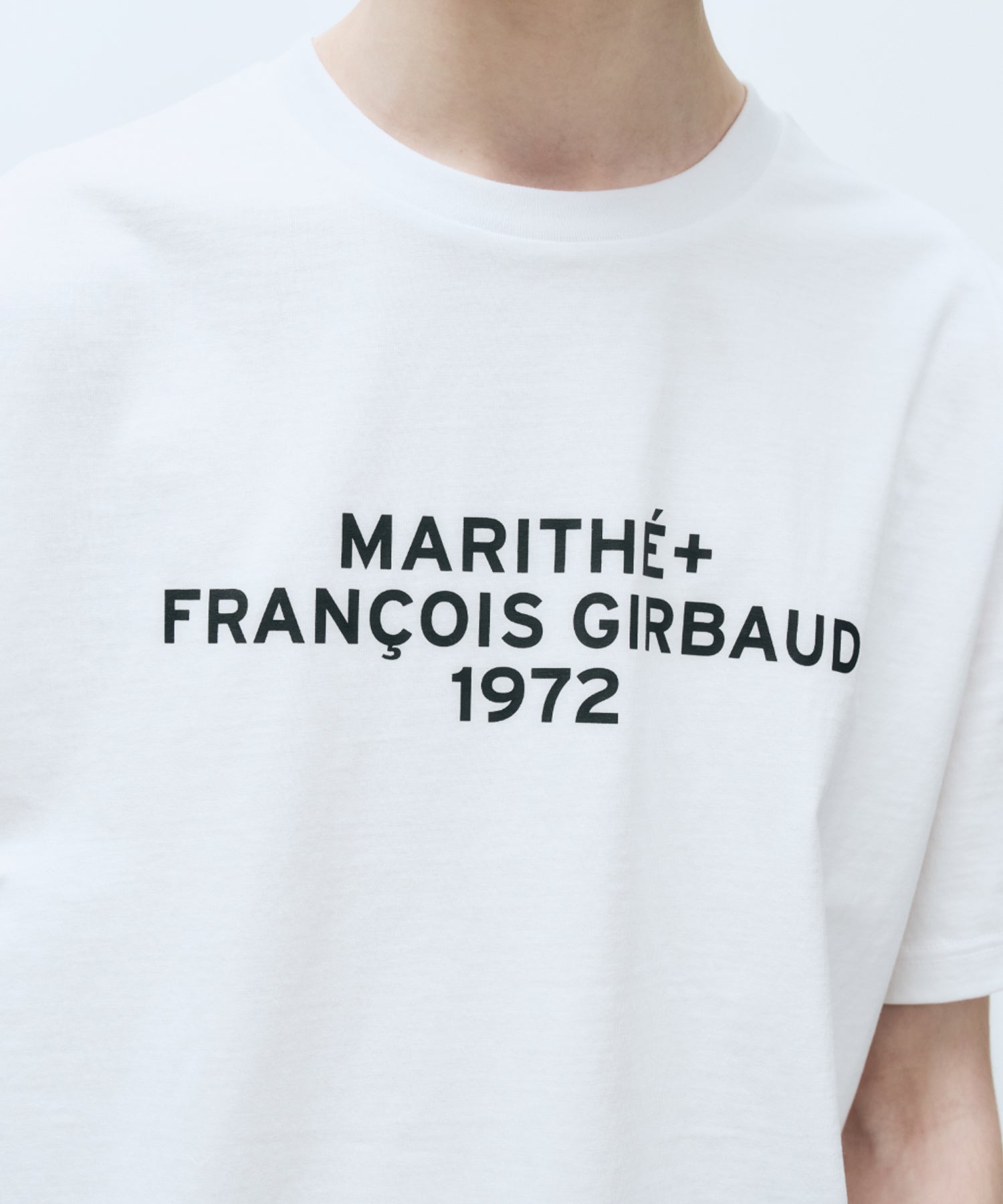 Marithe & Francois Girbaud - Lettering Logo Oversized Tee (White) product image 2 | TRAB K-Fashion Australia