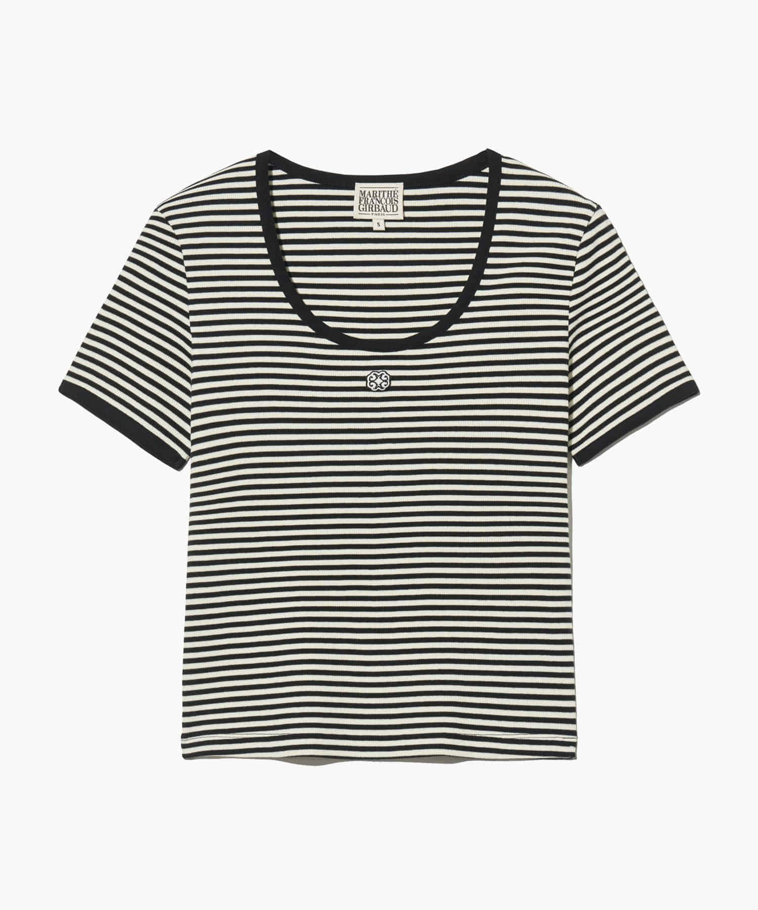 Marithe & Francois Girbaud - Deep Neck Ringer Tee (Black) product image 5 | TRAB K-Fashion Australia