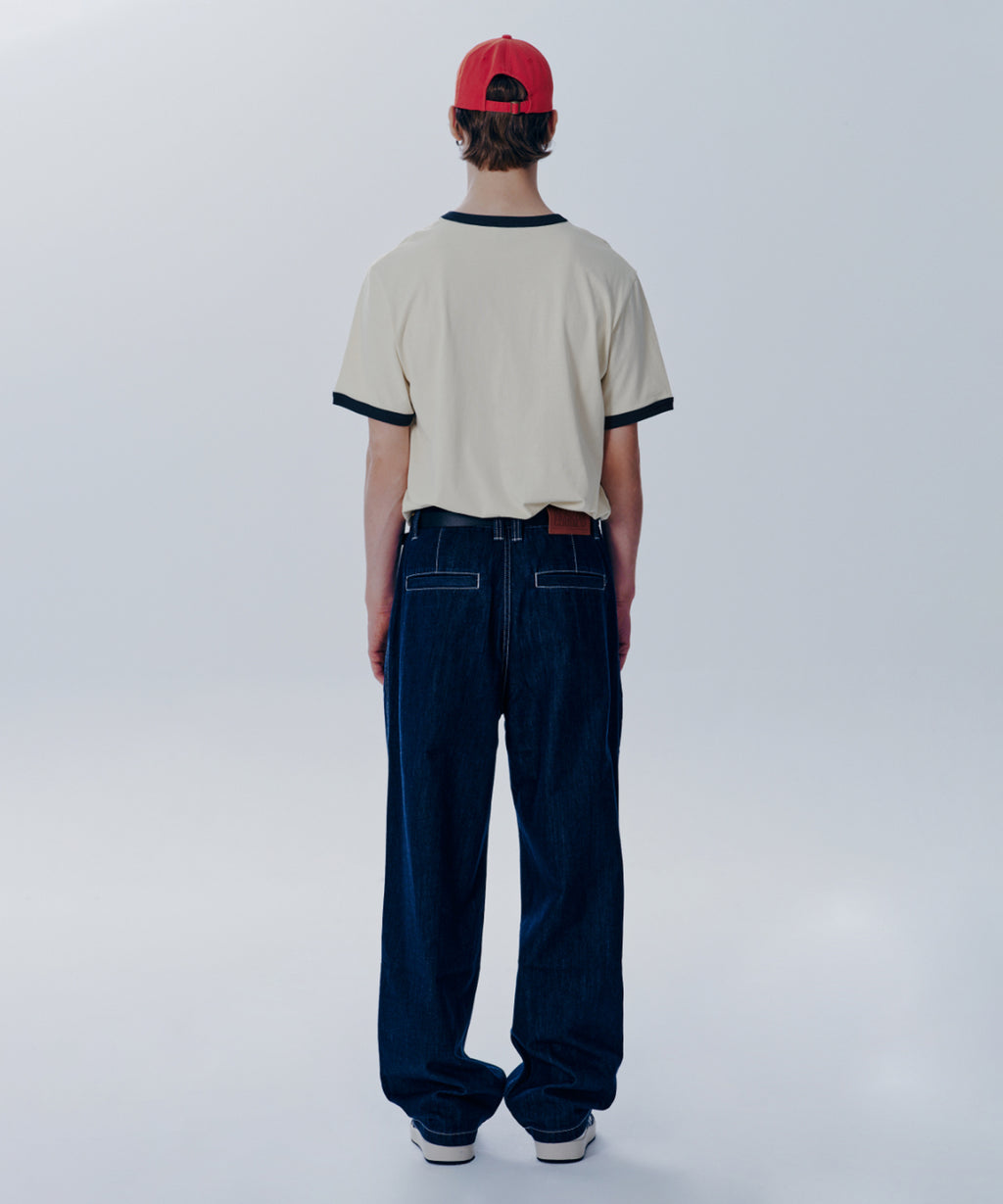 Marithe & Francois Girbaud - Vintage Baseball Ringer Tee (Ivory) product image 4 | TRAB K-Fashion Australia