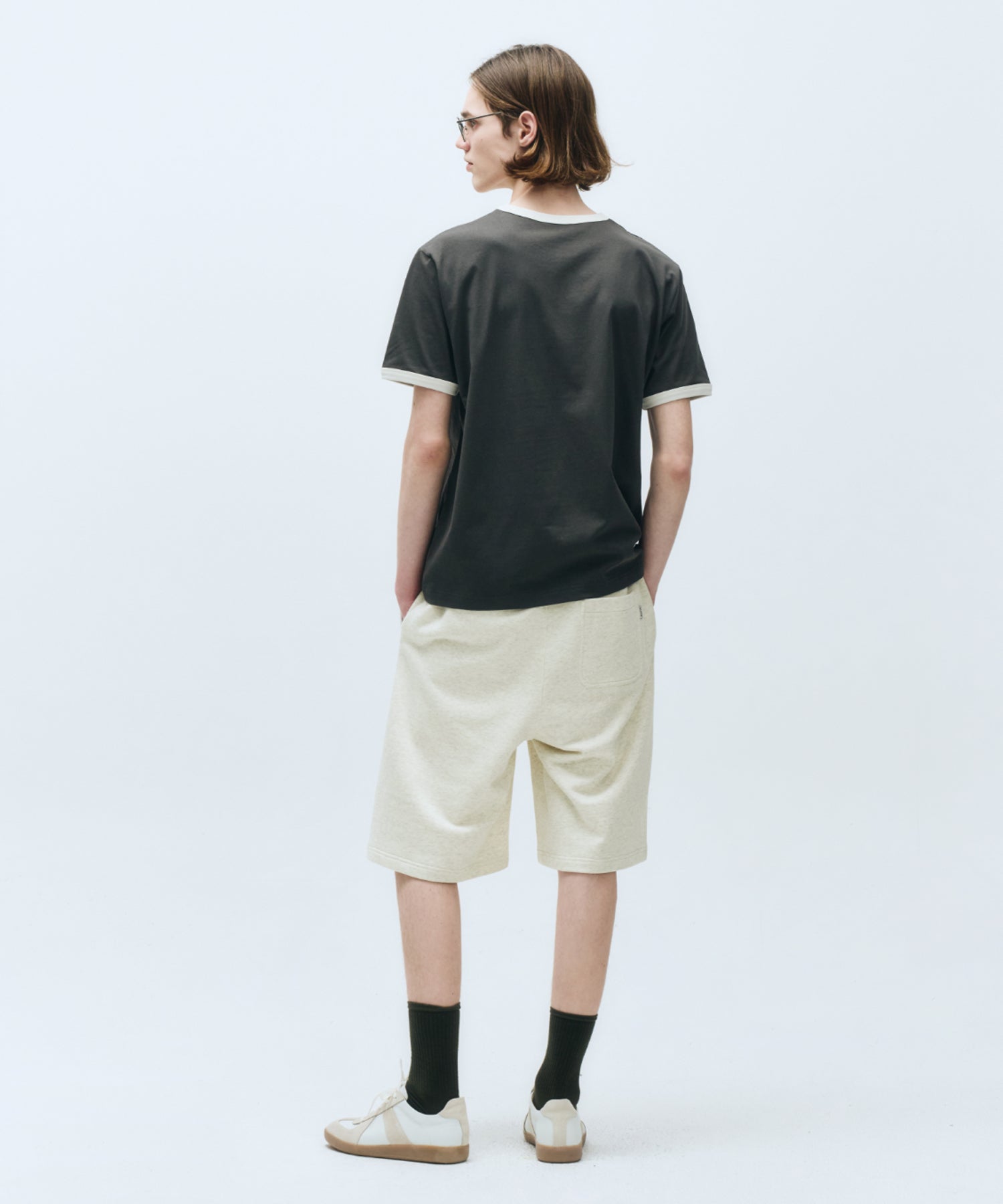 Marithe & Francois Girbaud - Vintage Baseball Ringer Tee (Charcoal) product image 5 | TRAB K-Fashion Australia