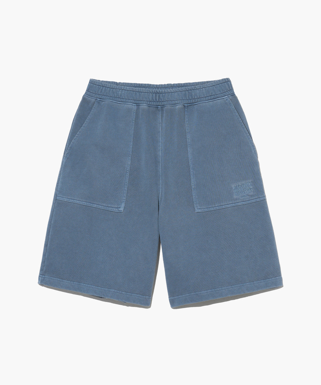 Marithe & Francois Girbaud - Classic Logo Dyeing Sweat Shorts (Blue) product image 1 | TRAB K-Fashion Australia