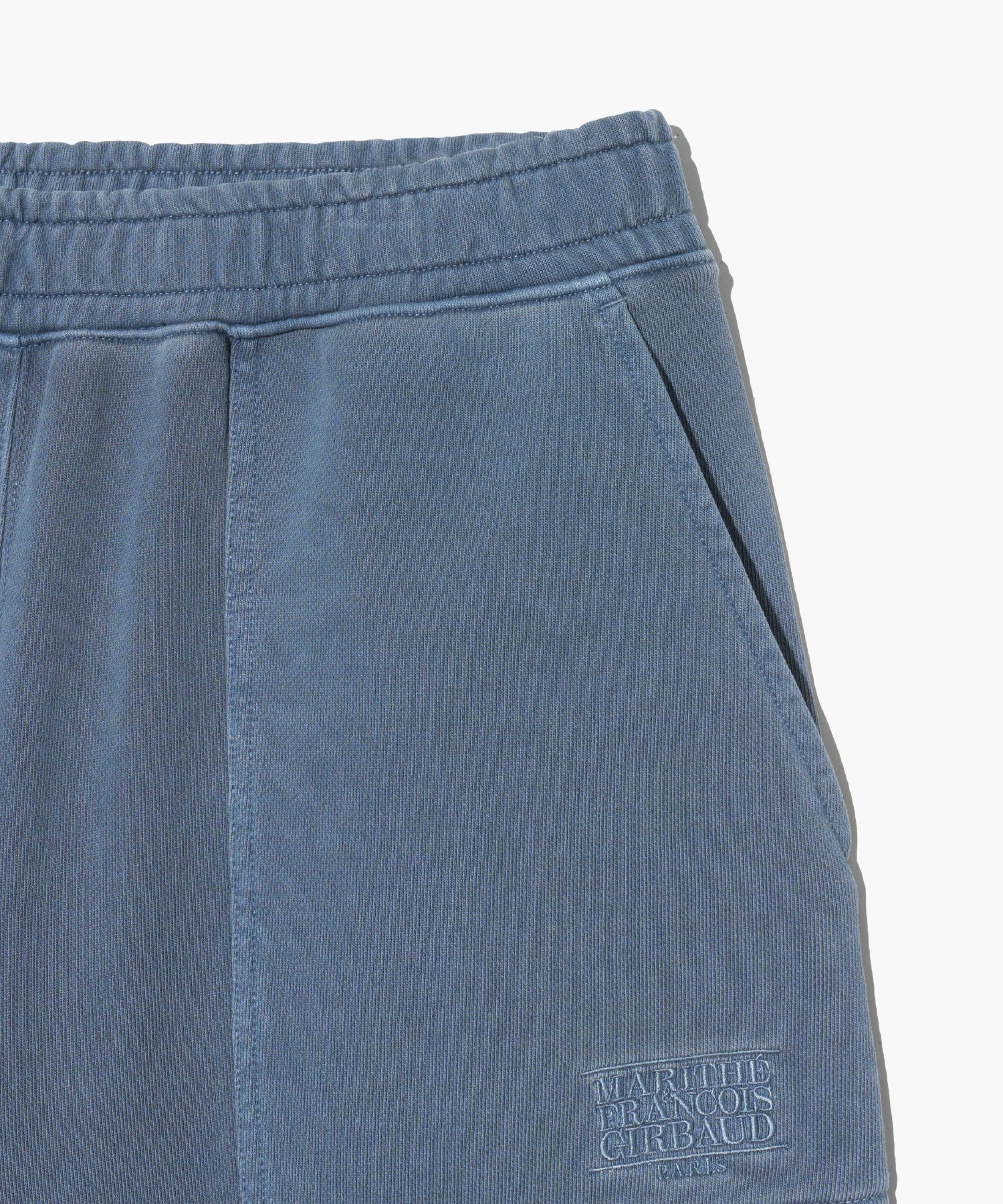 Marithe & Francois Girbaud - Classic Logo Dyeing Sweat Shorts (Blue) product image 4 | TRAB K-Fashion Australia