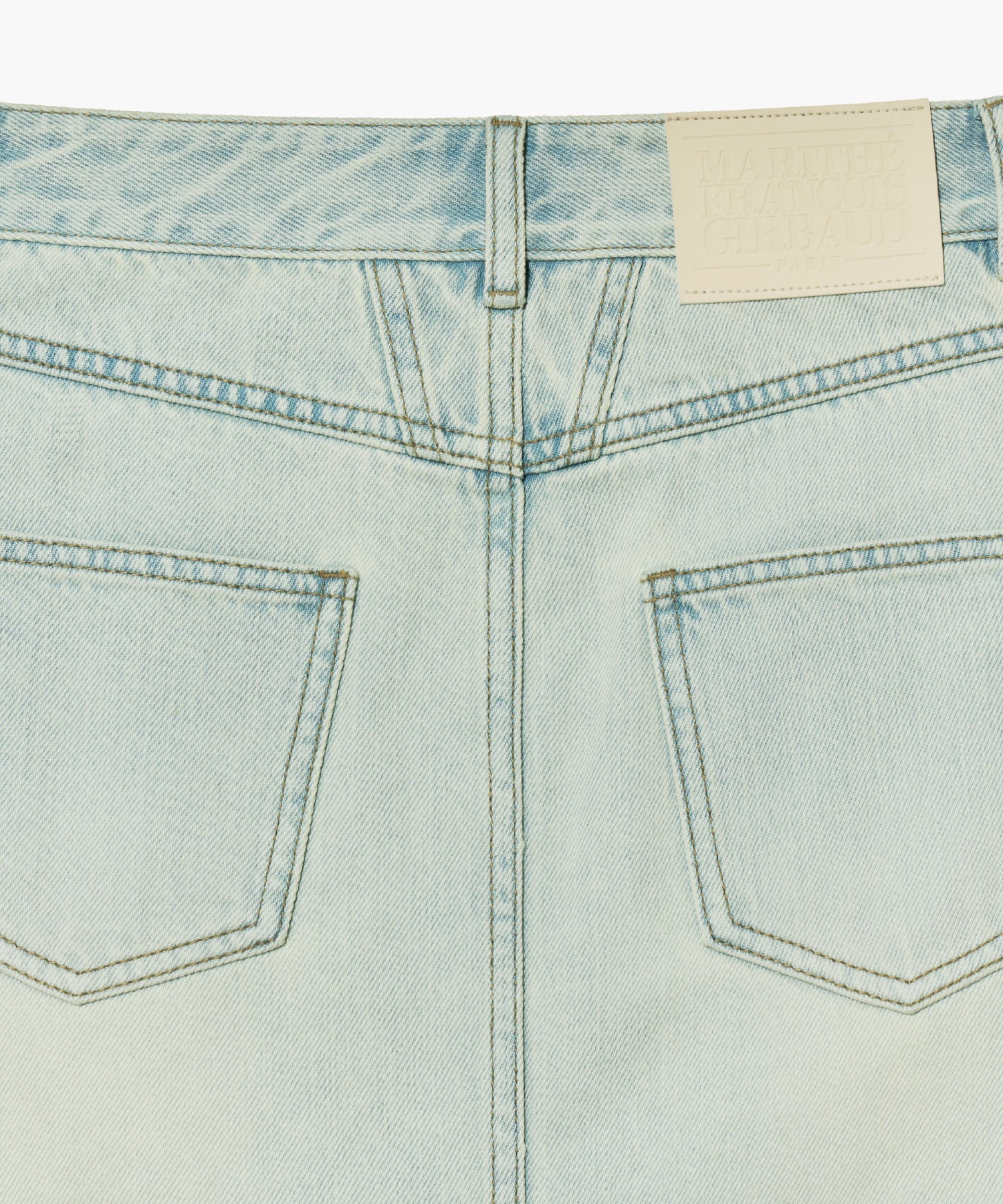 Marithe & Francois Girbaud - Straight Denim Mini Skirt (Light Blue) product image 11 | TRAB K-Fashion Australia