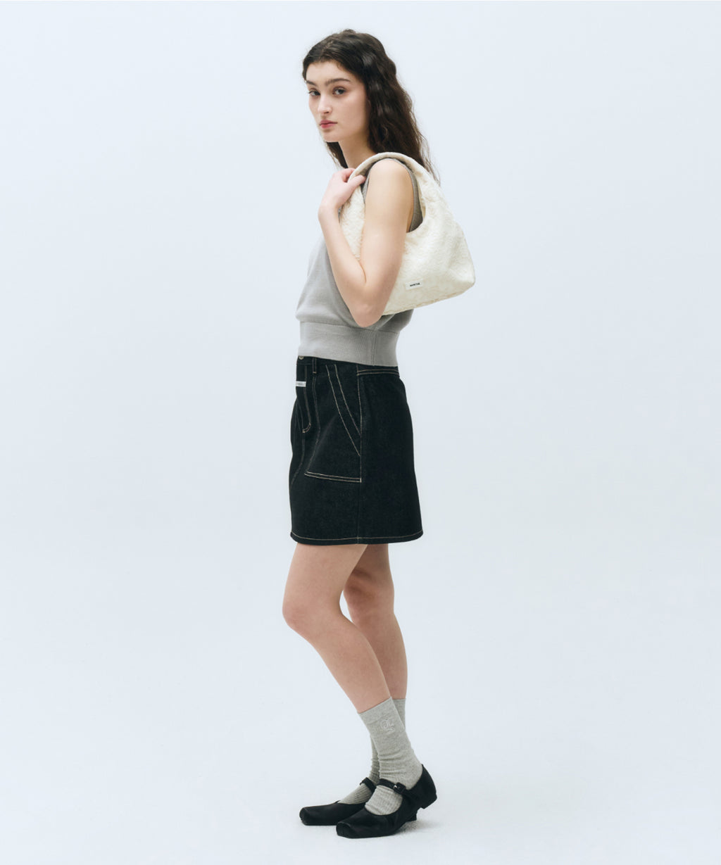 Marithe & Francois Girbaud - Fatigue Denim Skirt (Dark Blue) product image 4 | TRAB K-Fashion Australia