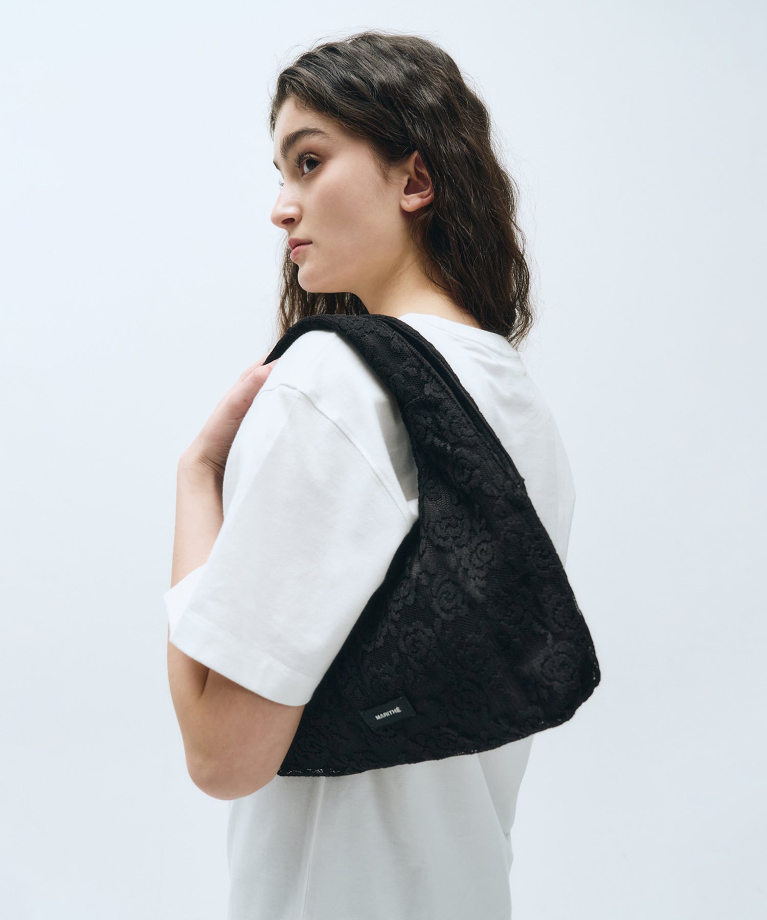 Marithe & Francois Girbaud - Regular Logo Layered Tote Bag (Black) product image 8 | TRAB K-Fashion Australia