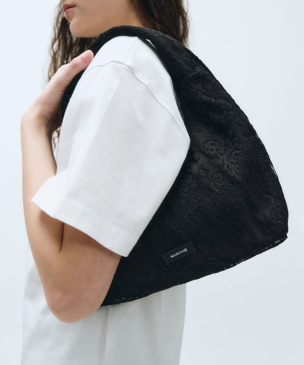 Marithe & Francois Girbaud - Regular Logo Layered Tote Bag (Black) product image 7 | TRAB K-Fashion Australia