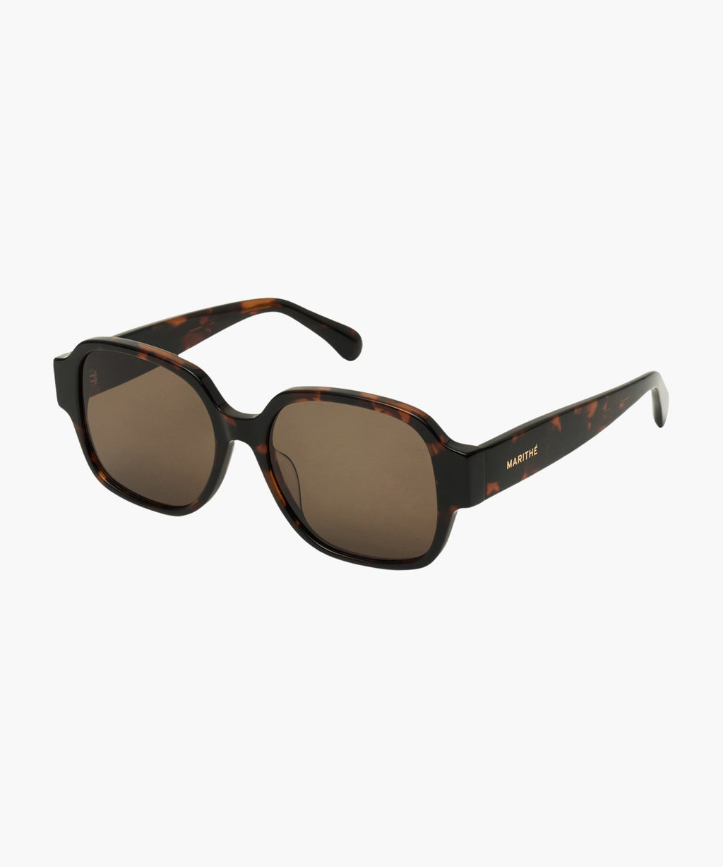 Marithe & Francois Girbaud - Square Frame Sunglasses (Brown) product image 1 | TRAB K-Fashion Australia