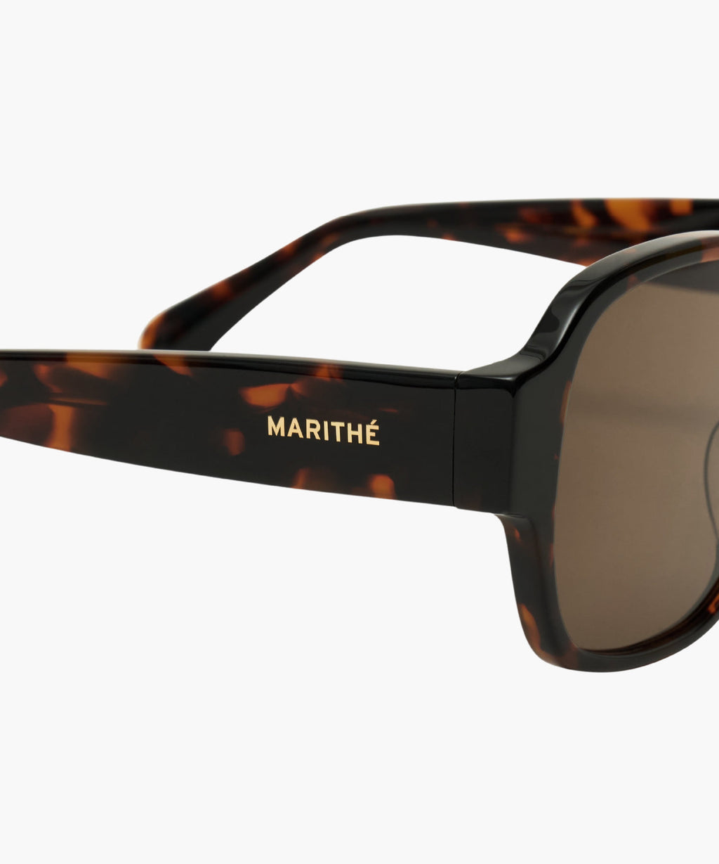 Marithe & Francois Girbaud - Square Frame Sunglasses (Brown) product image 5 | TRAB K-Fashion Australia