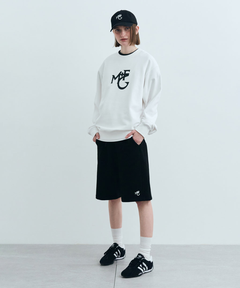 Marithe & Francois Girbaud - Monogramme M+fg Logo Sweatshirt (White) product image 3 | TRAB K-Fashion Australia