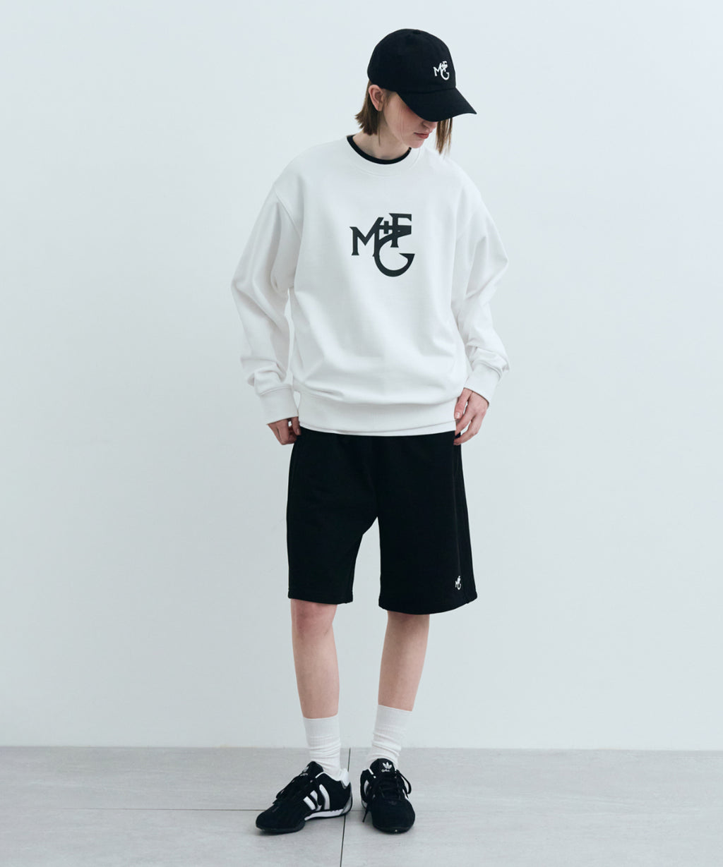 Marithe & Francois Girbaud - Monogramme M+fg Logo Sweatshirt (White) product image 4 | TRAB K-Fashion Australia
