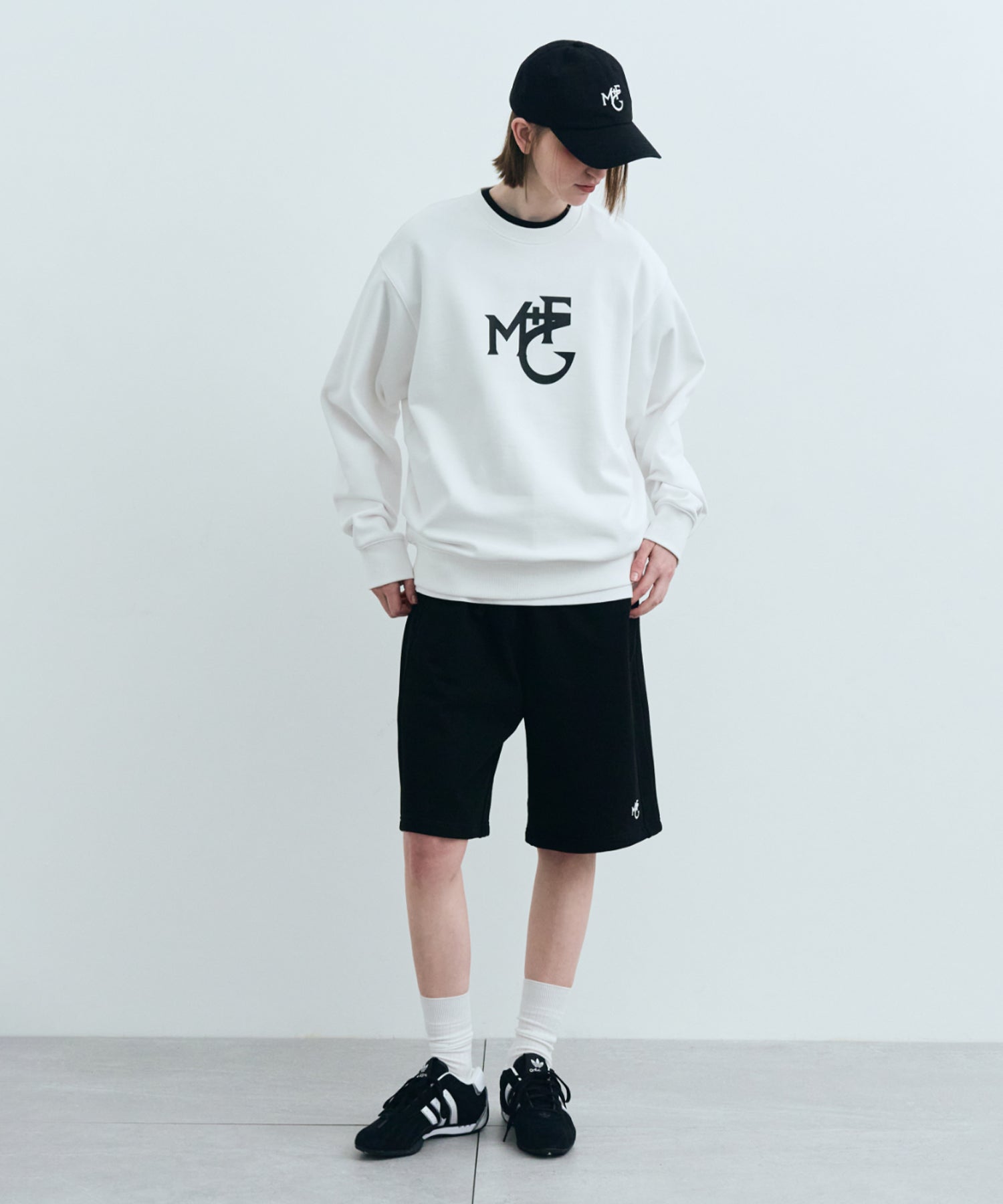 Marithe & Francois Girbaud - Monogramme M+fg Logo Sweatshirt (White) product image 4 | TRAB K-Fashion Australia