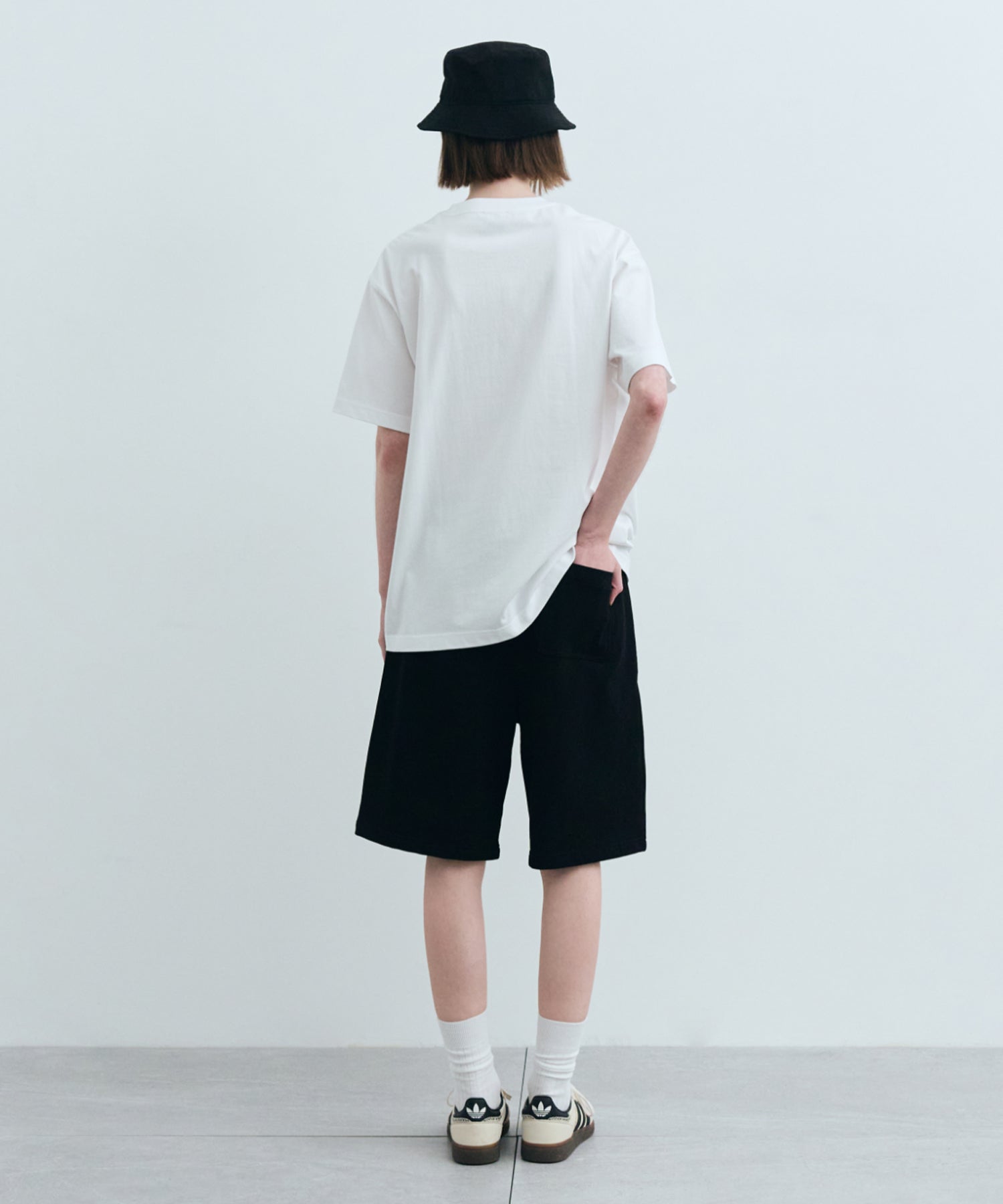 Marithe & Francois Girbaud - Monogramme M+fg Logo Sweat Shorts (Black) product image 4 | TRAB K-Fashion Australia