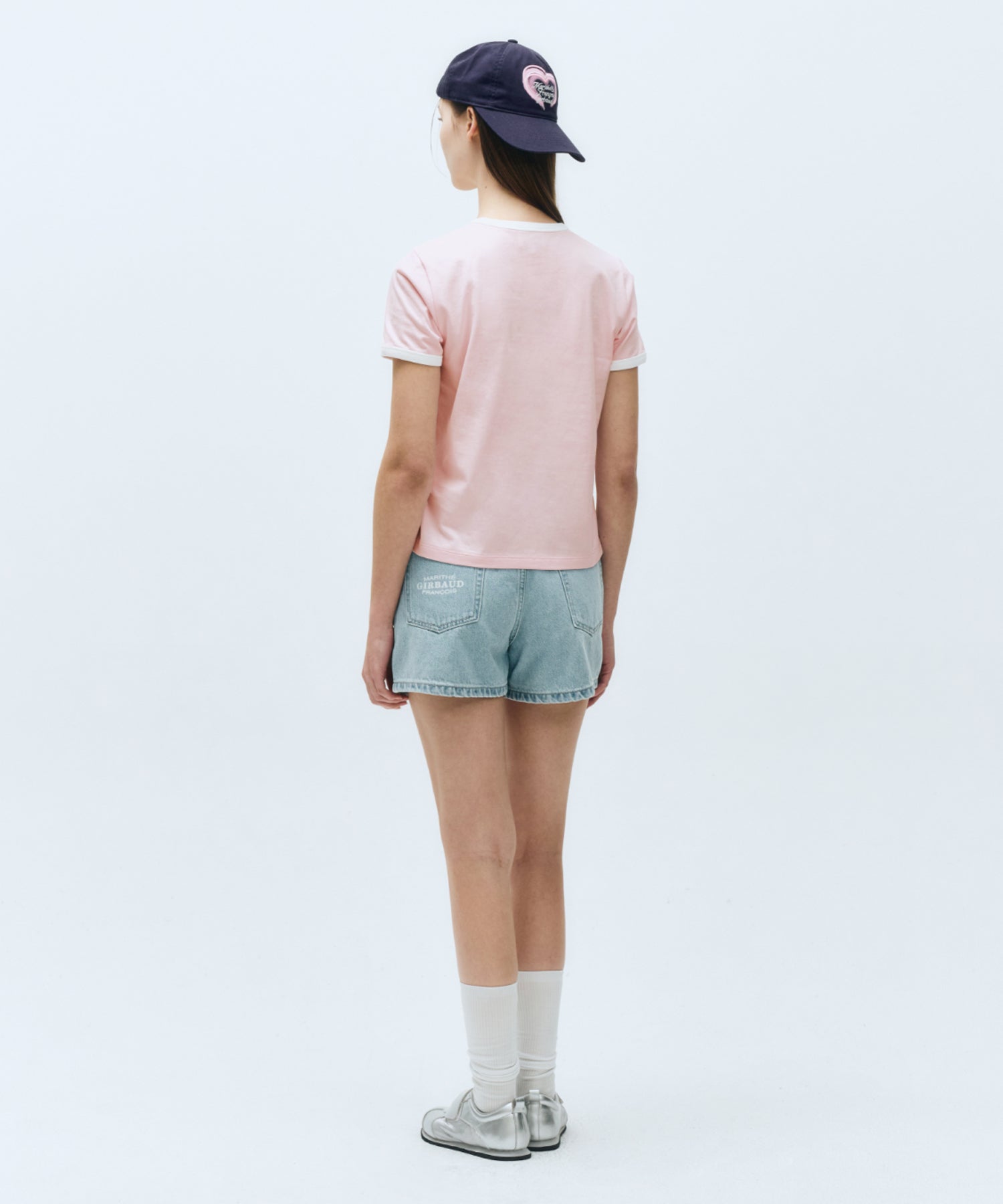 Marithe & Francois Girbaud - Vintage Baseball Ringer Tee (Pink) product image 6 | TRAB K-Fashion Australia