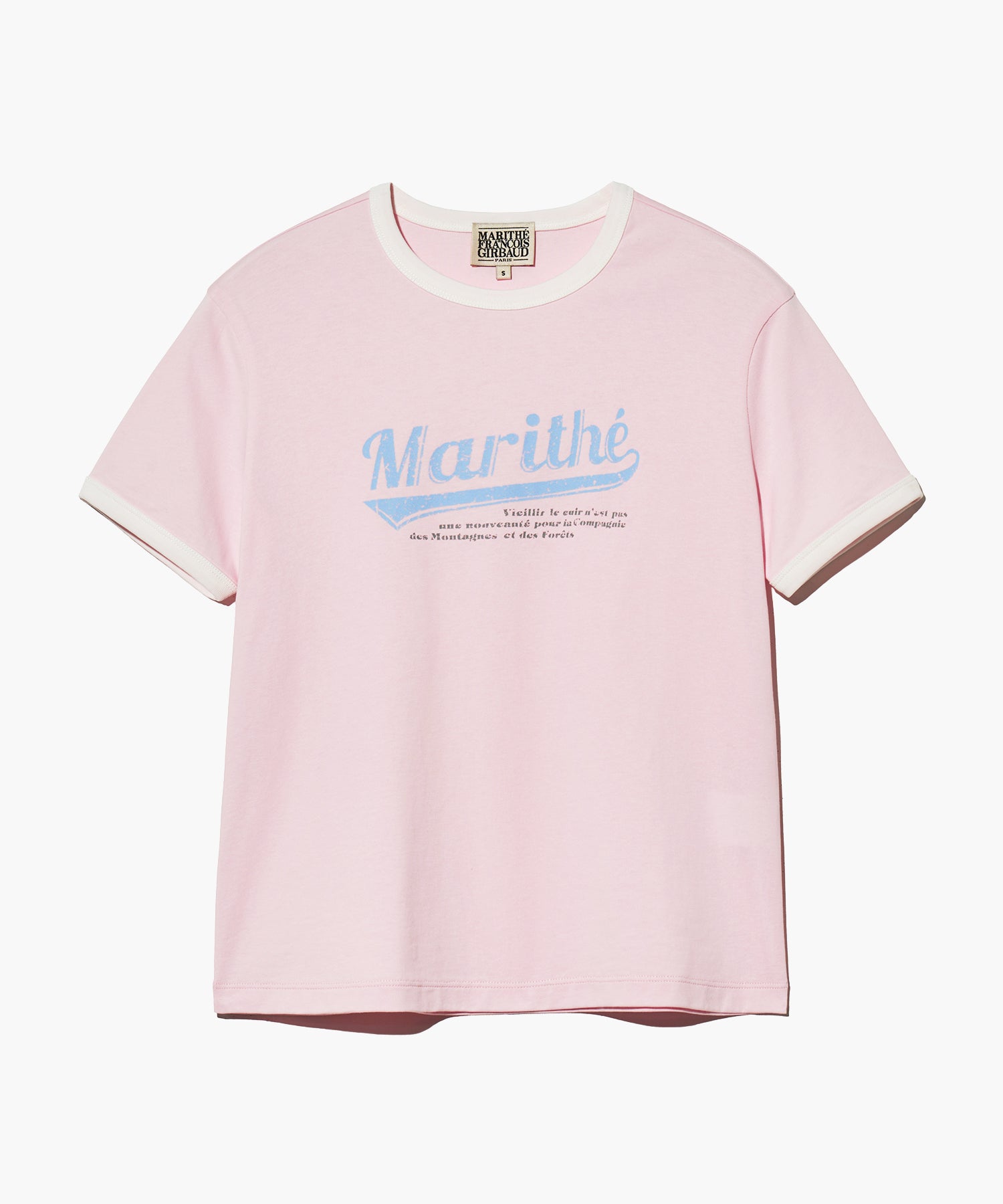 Marithe & Francois Girbaud - Vintage Baseball Ringer Tee (Pink) product image 7 | TRAB K-Fashion Australia
