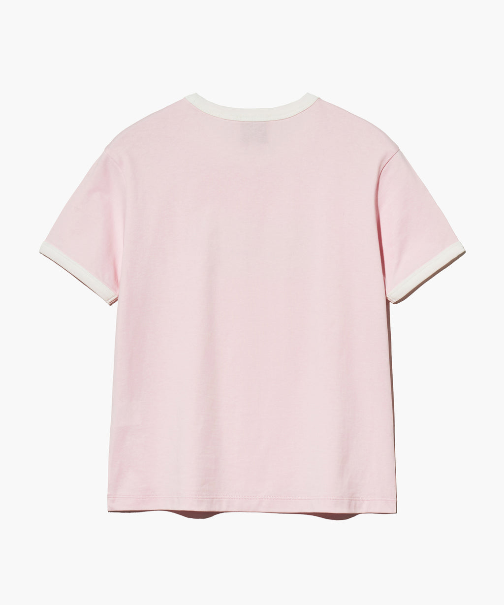 Marithe & Francois Girbaud - Vintage Baseball Ringer Tee (Pink) product image 8 | TRAB K-Fashion Australia