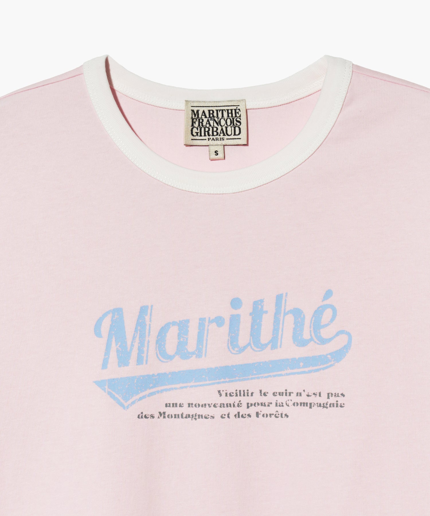 Marithe & Francois Girbaud - Vintage Baseball Ringer Tee (Pink) product image 9 | TRAB K-Fashion Australia