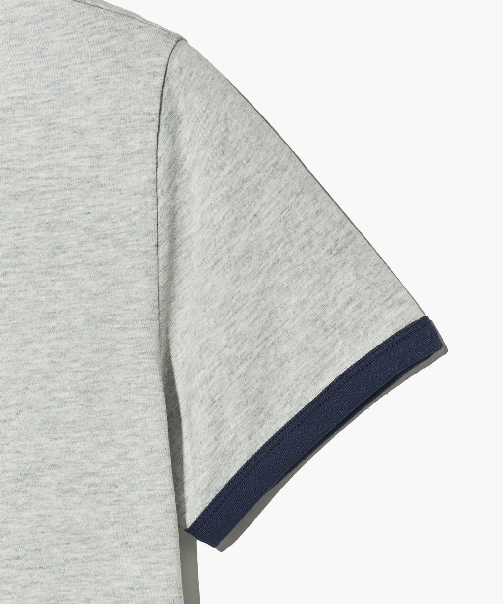 Marithe & Francois Girbaud - Vintage Baseball Ringer Tee (Light Heather Gray) product image 4 | TRAB K-Fashion Australia