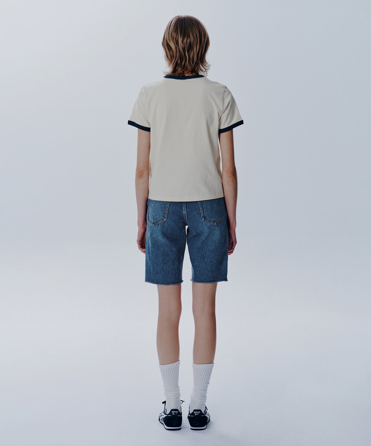 Marithe & Francois Girbaud - Vintage Baseball Ringer Tee (Ivory) product image 5 | TRAB K-Fashion Australia