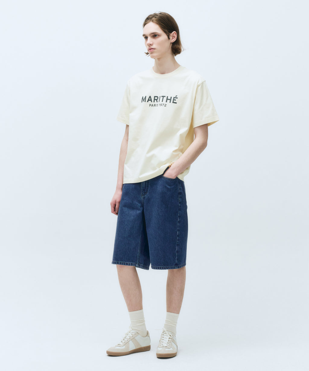 Marithe & Francois Girbaud - Bermuda Denim Pants (Blue) product image 4 | TRAB K-Fashion Australia