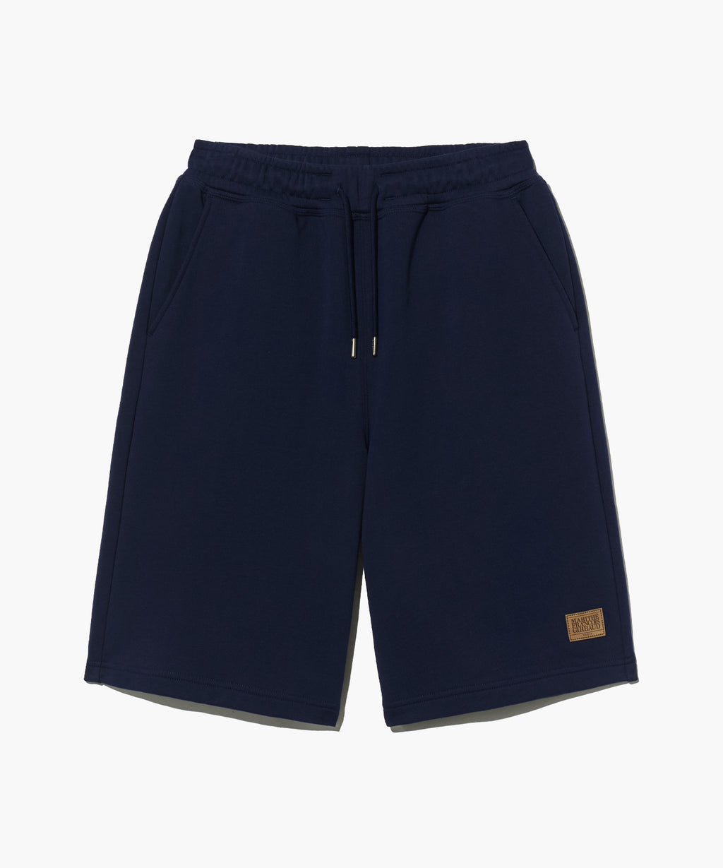 Marithe & Francois Girbaud - Classic Logo Leather Patch Sweat Shorts (Navy) product image 8 | TRAB K-Fashion Australia