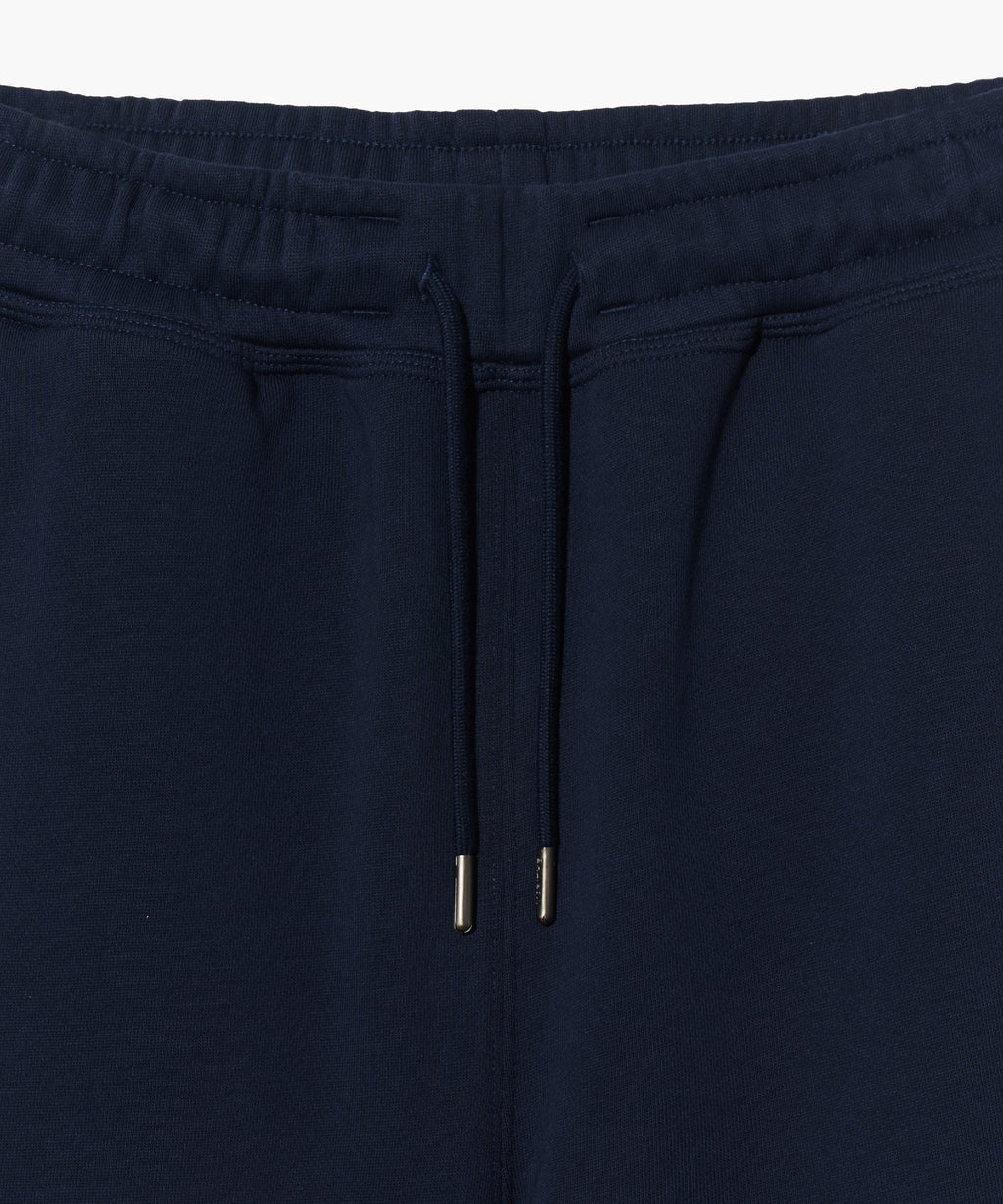 Marithe & Francois Girbaud - Classic Logo Leather Patch Sweat Shorts (Navy) product image 10 | TRAB K-Fashion Australia
