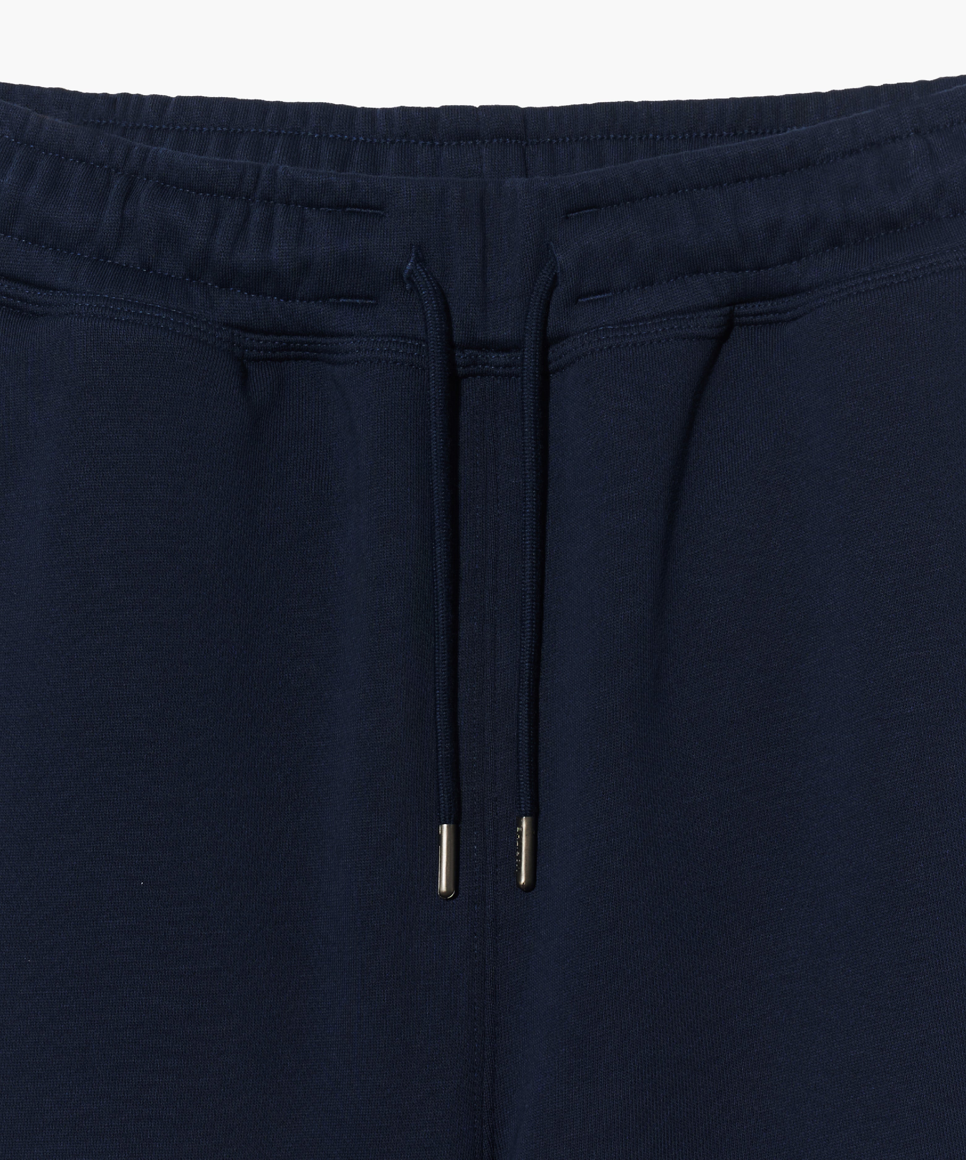 Marithe & Francois Girbaud - Classic Logo Leather Patch Sweat Shorts (Navy) product image 10 | TRAB K-Fashion Australia