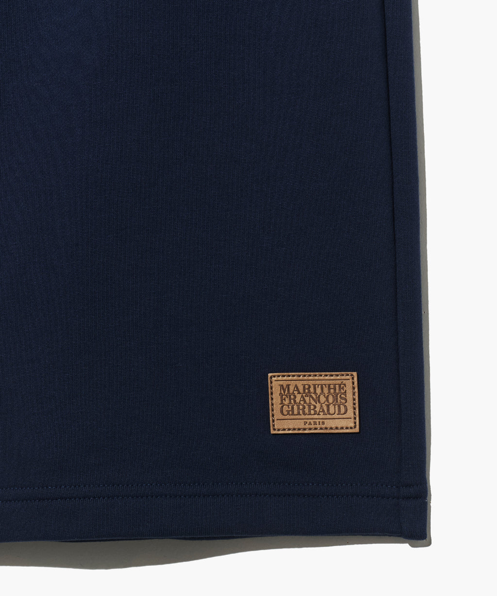 Marithe & Francois Girbaud - Classic Logo Leather Patch Sweat Shorts (Navy) product image 13 | TRAB K-Fashion Australia