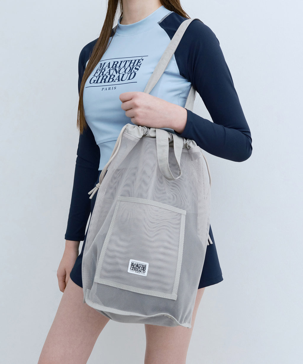 Marithe & Francois Girbaud - Mouvement Mesh 2way Bag (Gray) product image 6 | TRAB K-Fashion Australia